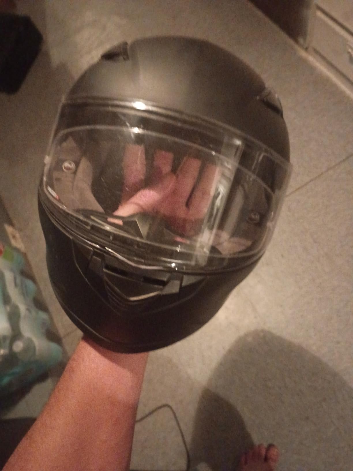 ILM Snowmobile Motorcycle Helmets Full Face with Anti-Fog Pinlock Heated Shield Optional DOT Model-129 customer photo 1