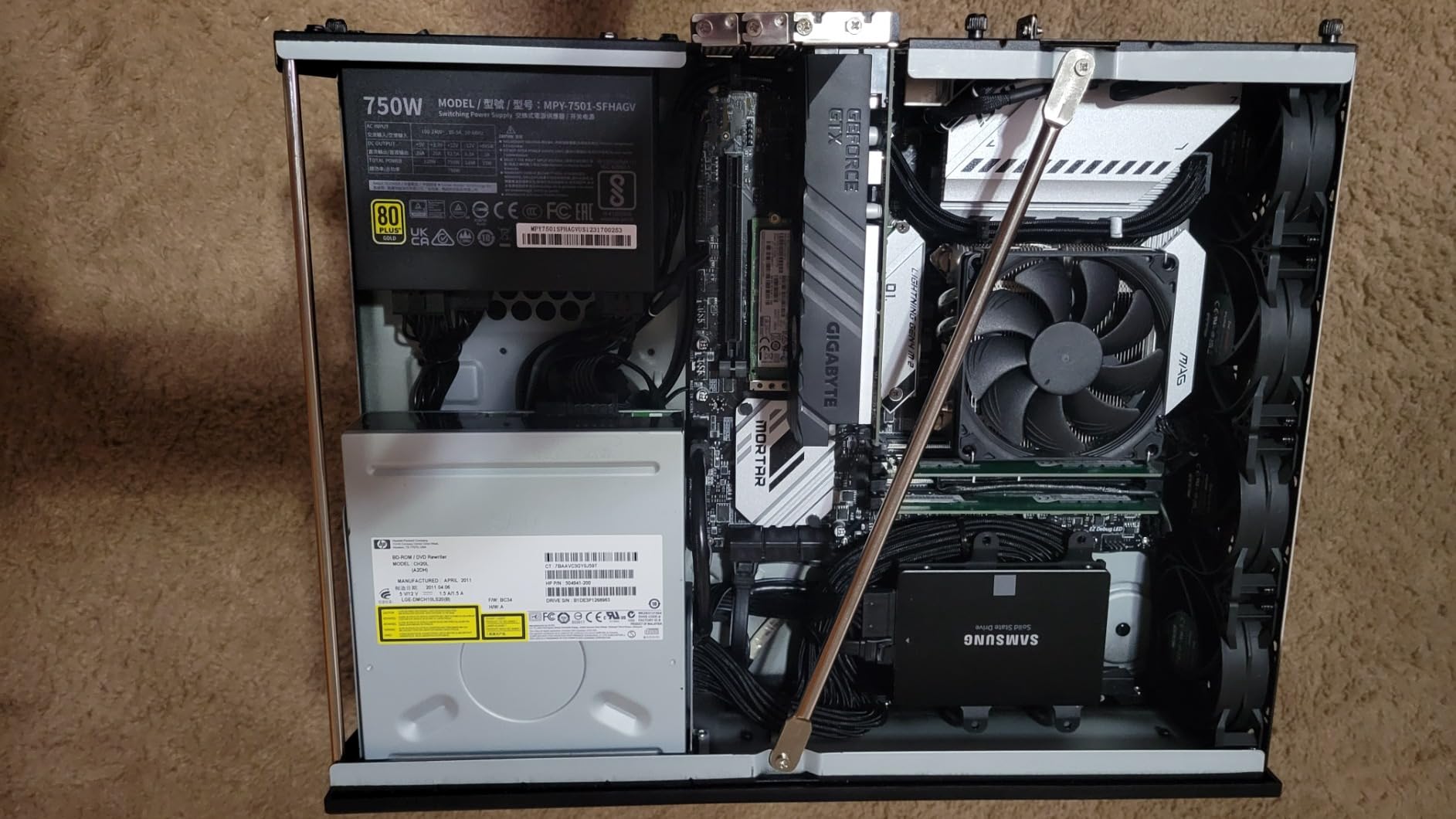Cooler Master V750 SFX Gold 750W Fully Modular Power Supply - 80+ Gold Certified SFF PSU, ATX 3.1 & PCIe 5.1 Ready, 90 Deg Angled Cable, Low Noise, Small Form Factor ITX PSU, 10-Year Warranty, Black customer photo 2