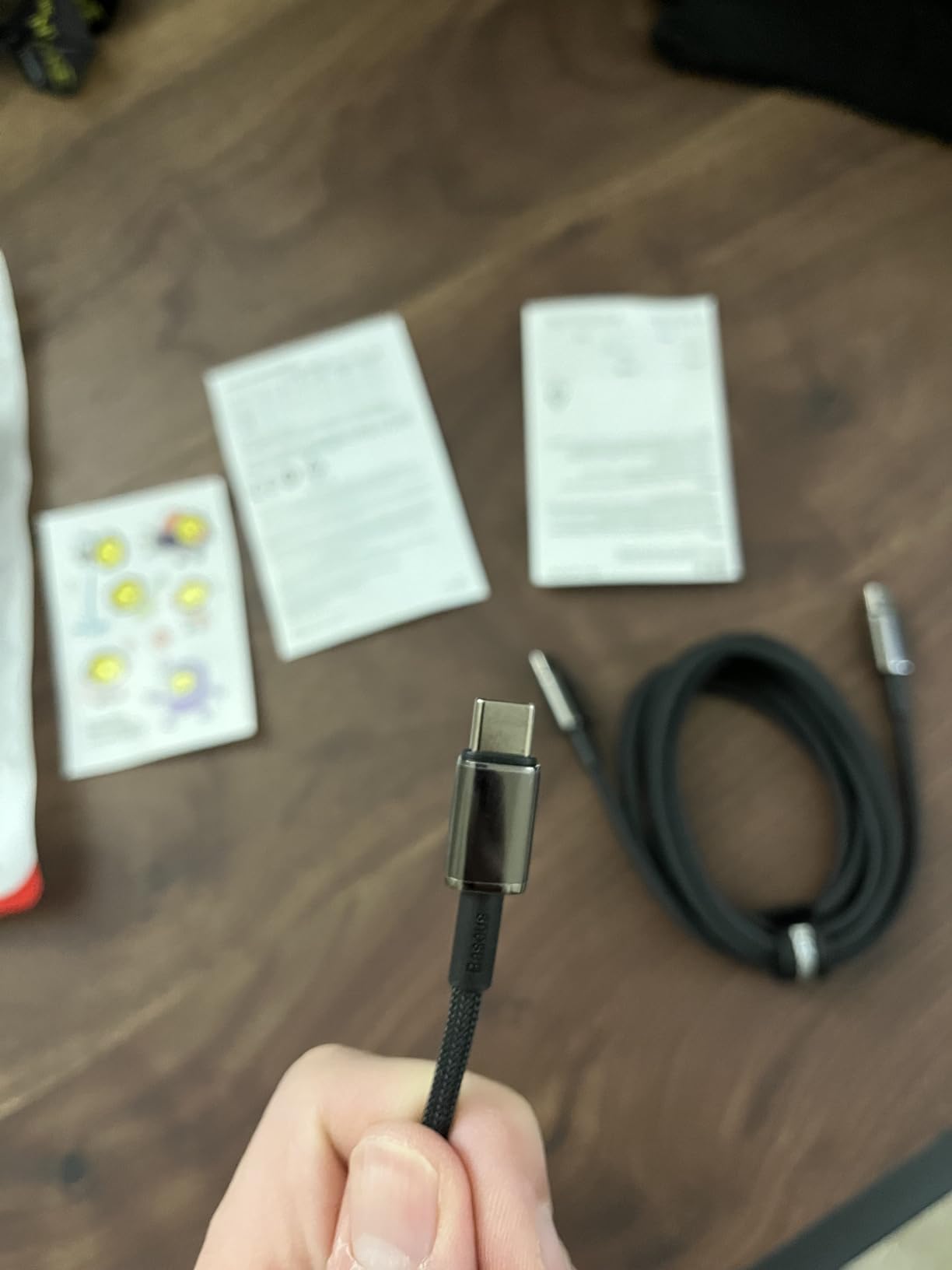 Baseus USB C Cable, 100W PD 5A QC 4.0 Fast Charging USBC to USBC Cable, Zinc Alloy Nylon Braided Type C Charger Cord for iPhone 16 15 Pro Plus Pro Max, MacBook, iPad Pro/Mini, Samsung S23/S22+ customer photo 2