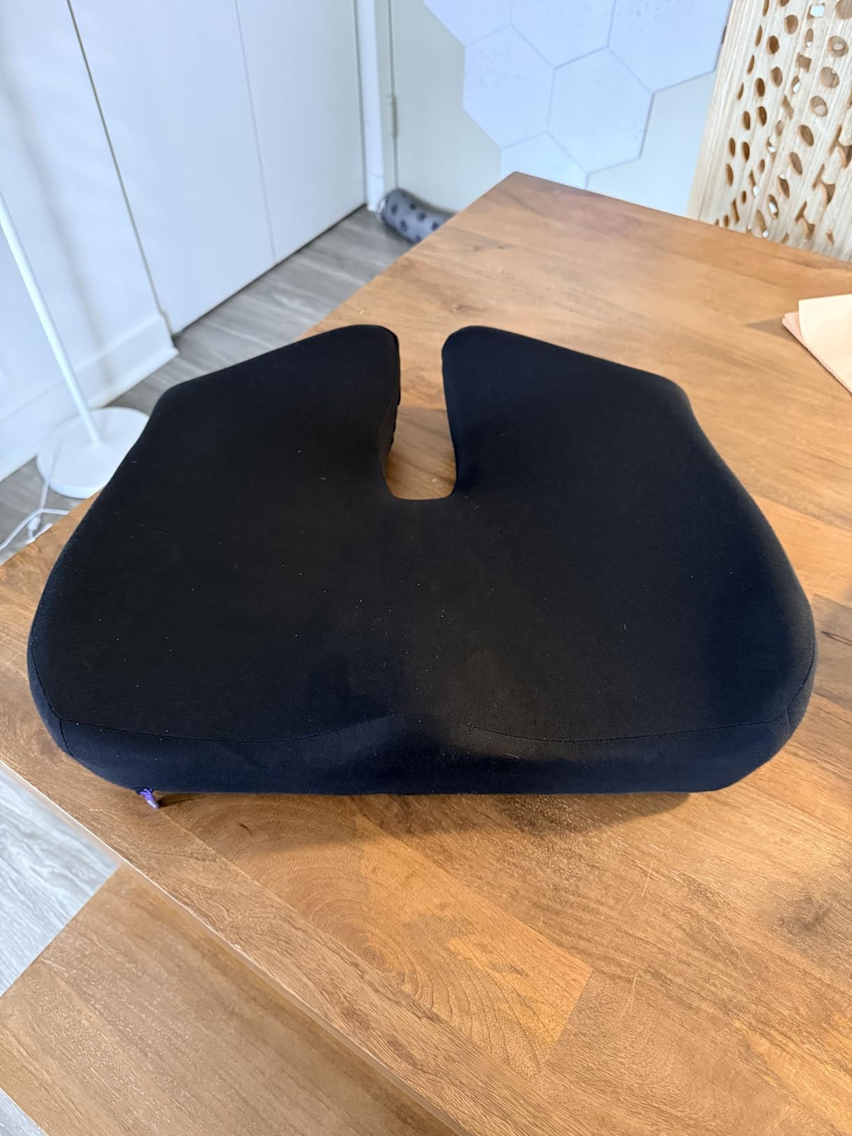 C CUSHION LAB Patented Pressure Relief Seat Cushion for Long Sitting Hours on Office/Home Chair, Car, Wheelchair - Extra-Dense Memory Foam for Hip, Tailbone, Coccyx, Sciatica - Light Grey customer photo 1