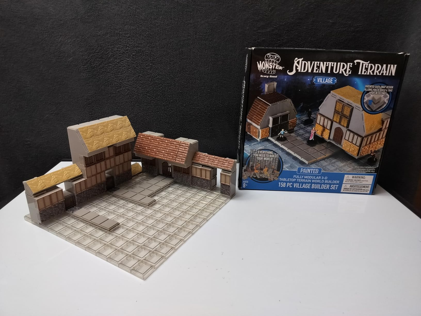 Monster Adventure Terrain 3D Interchangeable Builder System - 195pc Painted Palisade Set w Base - Build Modular Worlds in a Snap & Elevate Your Campaign - Compatible with DND Dungeons & Dragons customer photo 1