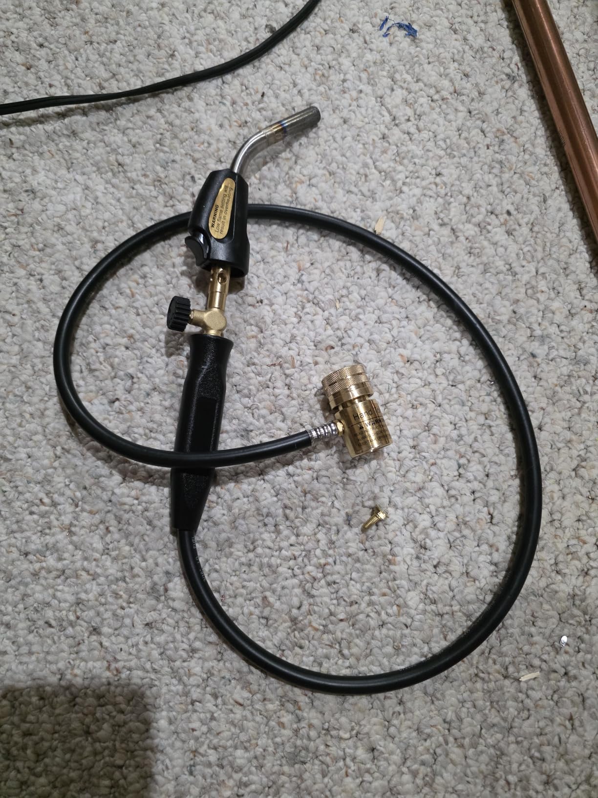Propane Torch Hand Hose, Mapp Gas Torch,Welding Torch,Hose Length 1.5M/60