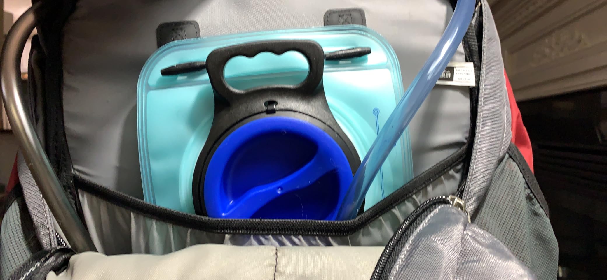 2 Pack Hydration Bladder 2L-3L with Cleaning Brush - Wide Opening, Leak Proof Water Reservoir for Hiking Cycling Running Camping Backpack - BPA Free customer photo 1