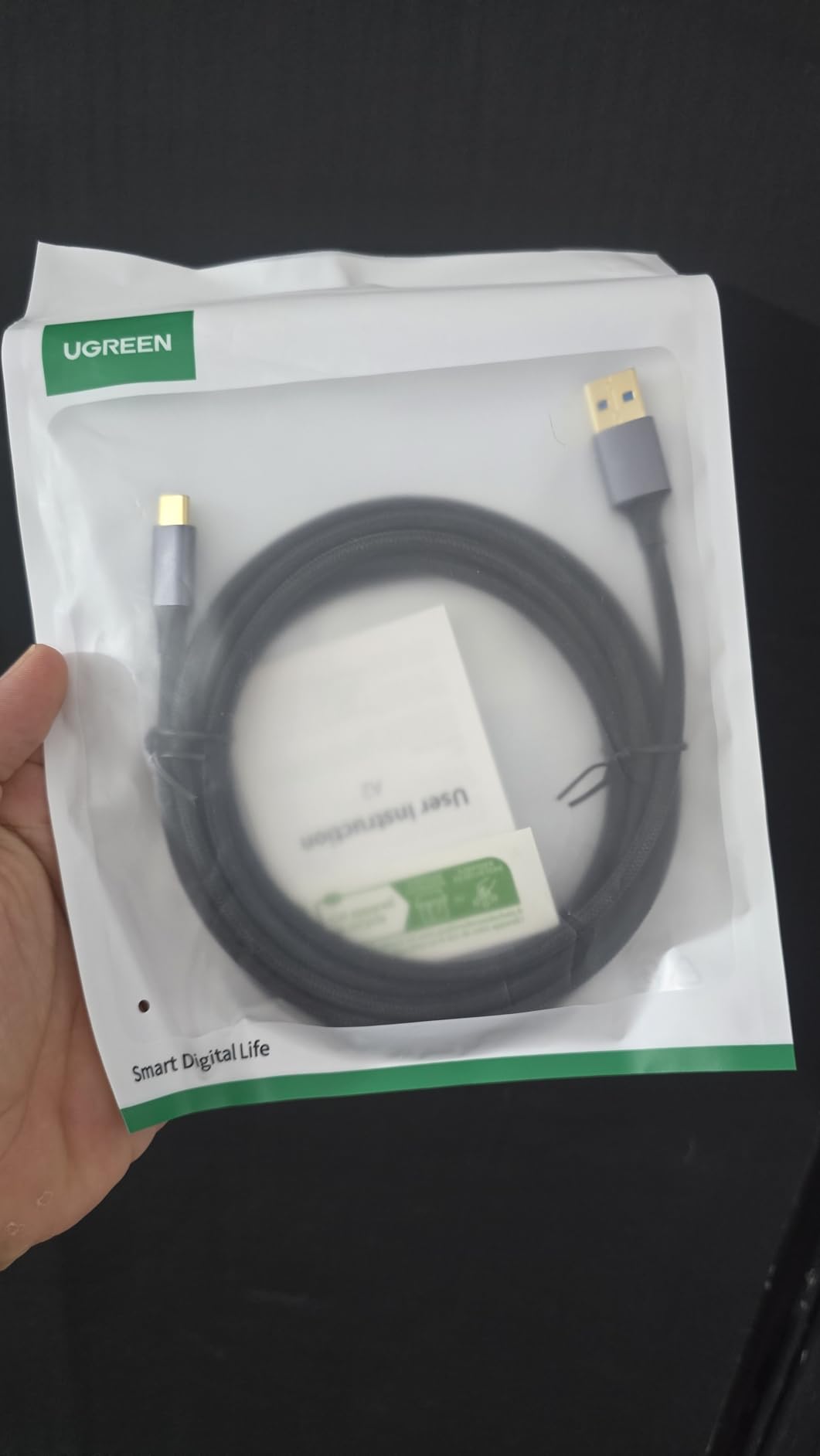 UGREEN USB-C 3.0 Cable 5Gbps Data Transfer Type C Cable Fast Charging Nylon Braided Cord for Android Auto/iPhone 16/Galaxy S21 S20 A53 A71/iPad Mini 6/Switch/PS5 Controller, 6.6FT customer photo 2