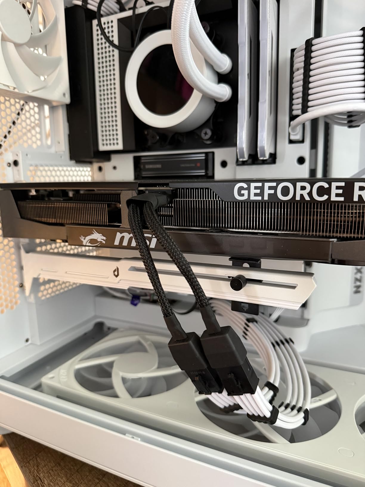 upHere 5V 3PIN Addressable RGB Graphics Card GPU Brace Support Video Card Sag Holder,Built-in 5V ARGB Strip,Adjustable Length and Height Support,G276ARGB customer photo 2