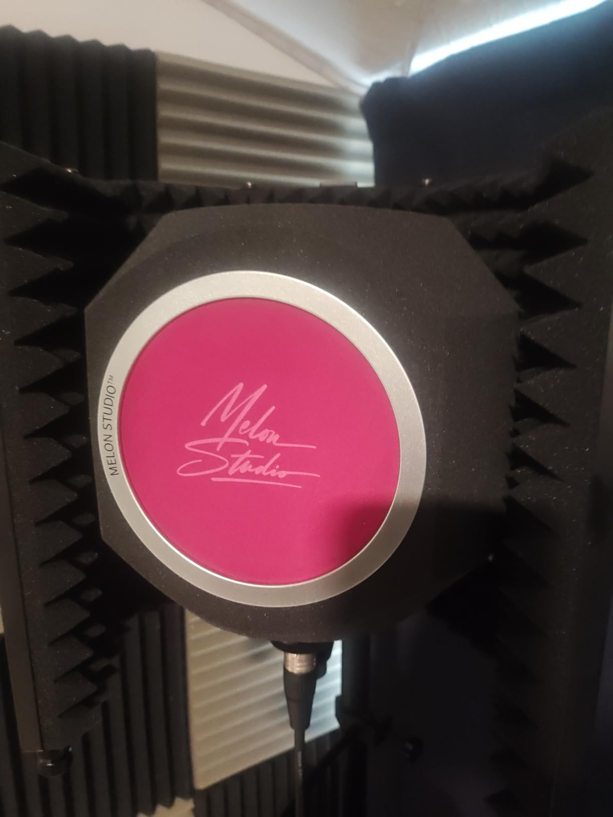 Pop Filter for Microphone, Portable Vocal Booth, Microphone Isolation Shield, Recording Booth, Soundproof Box, Mic Pop Filter, Portable Recording Studio Equipment, Sound Proof, Mic Isolation Shield customer photo 1