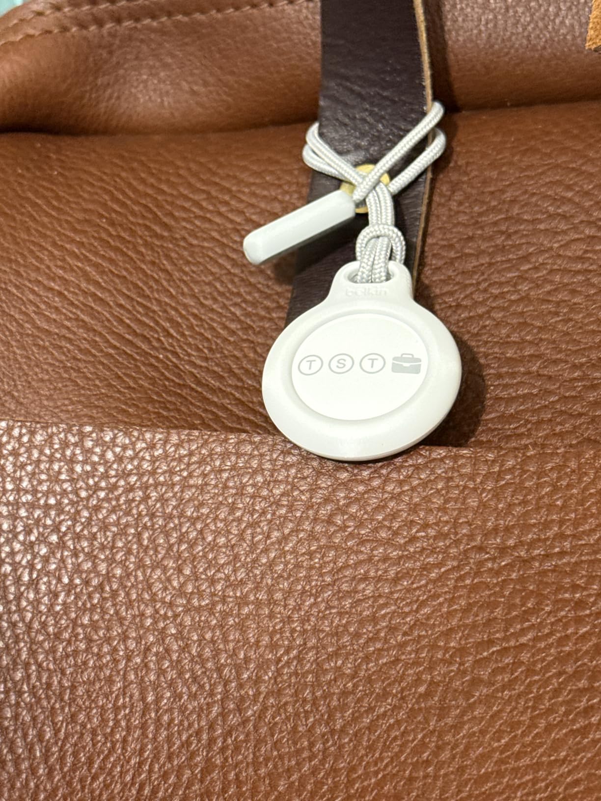 Belkin Apple Airtag Secure Holder With Strap - Apple Air Tag Keychain - Airtag Holder With Strap For Key Ring - Airtag Keychain Accessories - Scratch Resistant Airtag Case With Raised Edges - Black customer photo 1