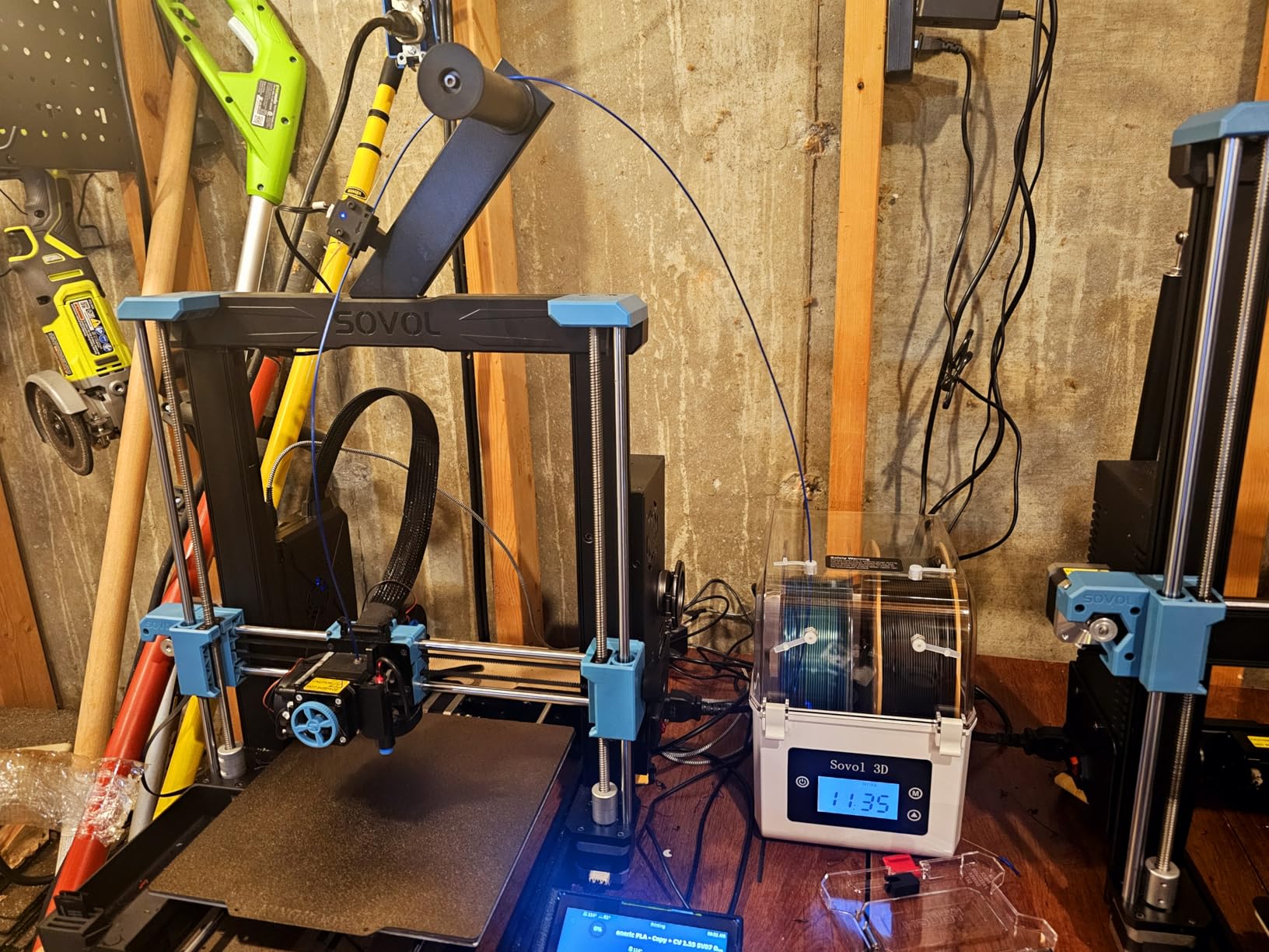 Sovol Filament Dryer 2025, SH01 Filament Dehydrator 3D Printer Spool Holder with Upgraded Fan, Dry Box for Keeping Filament Dry, Compatible with 1.75mm, 2.85mm PLA PETG TPU ABS customer photo 2