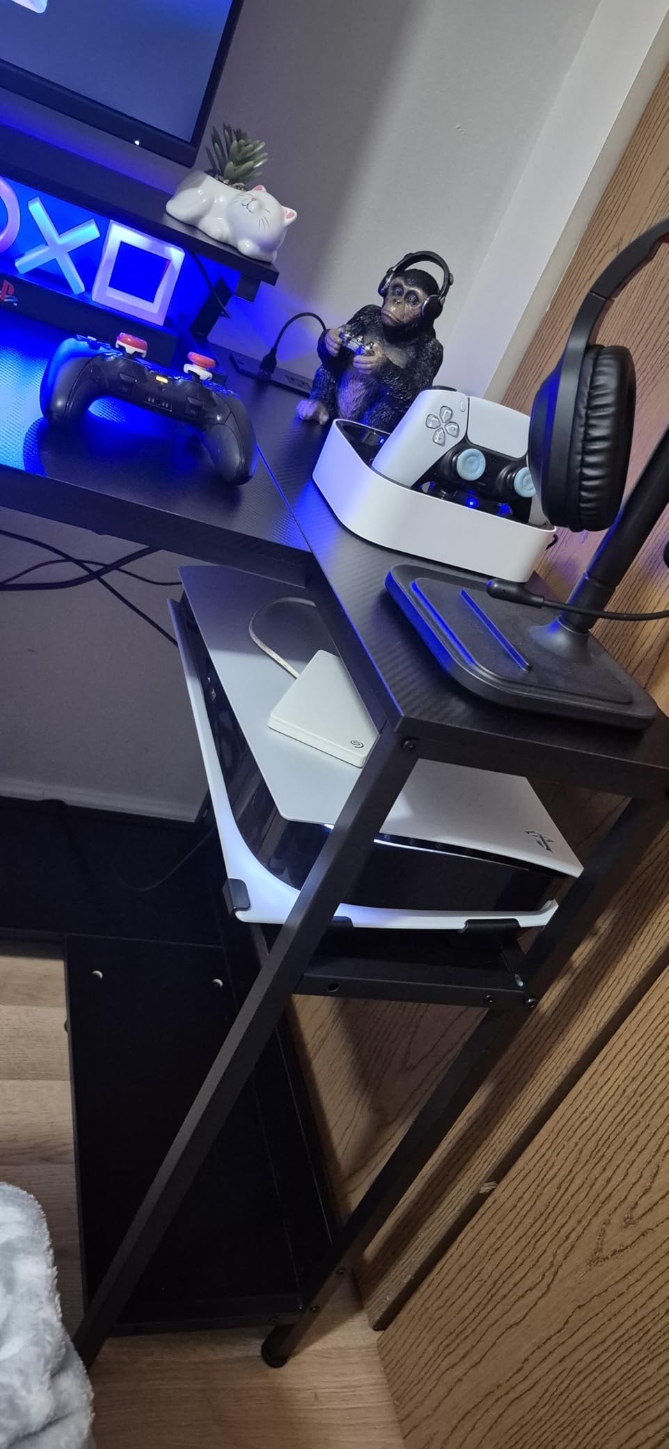 NexiGo PS5 Accessories Horizontal Stand, [Minimalist Design], PS5 Base Stand, Compatible with PlayStation 5 Disc & Digital Editions, White customer photo 1