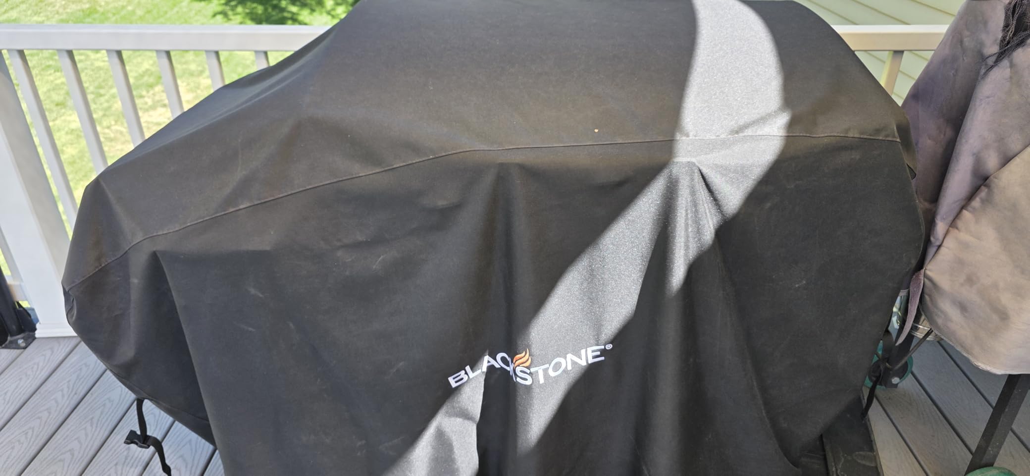 Blackstone 5482 Griddle Cover Fits 36 inches Cooking Station with Hood Weather Resistant, Heavy Duty 600D Polyester Flat Top Gas Grill Cover with Cinch Straps 36