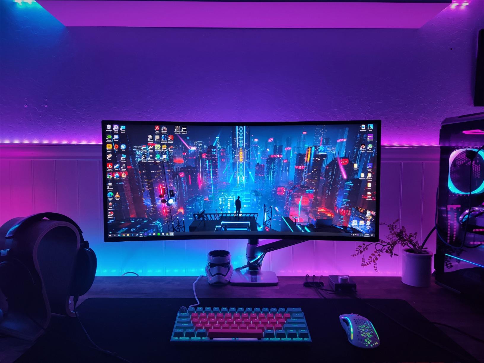 LG 34GP950G-B 34 Inch Ultragear QHD Nano IPS Curved Gaming Monitor with NVIDIA G-SYNC Ultimate, 144Hz customer photo 1