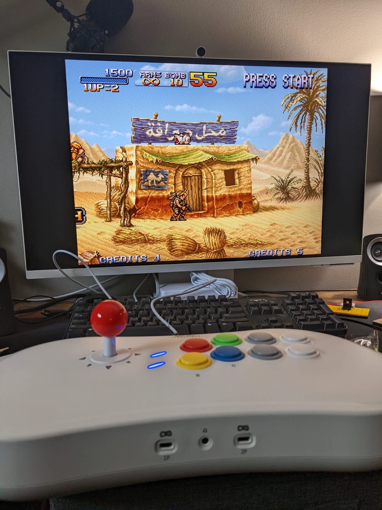 NEOGEO Arcade Stick Pro with 20 Genuine SNK Retro Games, NEO-GEO Game Joystick Support 720p HDMI Output, Connect NEO GEO Gamepads customer photo 2