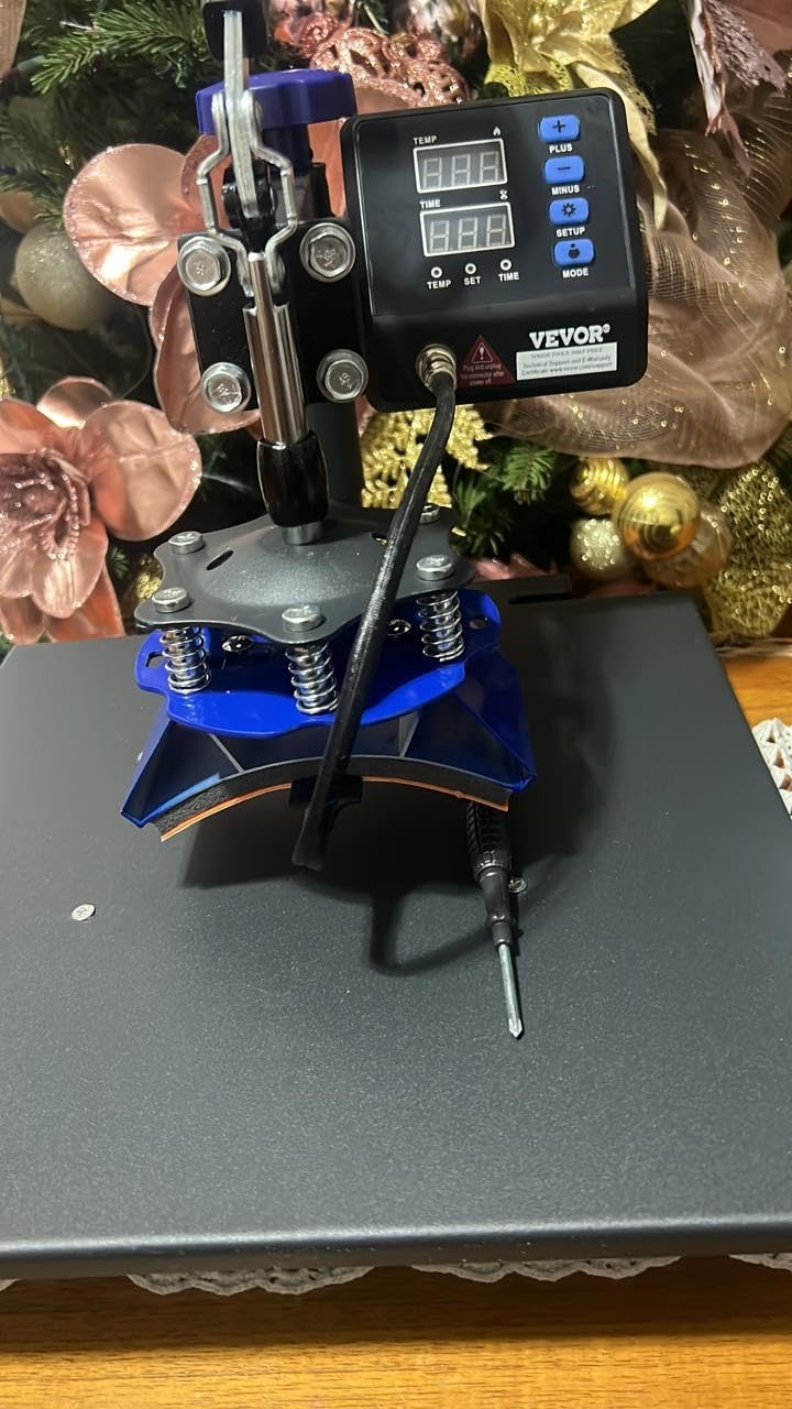 VEVOR 8 in 1 Heat Press Machine 15x15 Inch, 360° Swing Away Shirt Press Machine - Digital Professional Heat Transfer Tshirt Press Machine, Sublimation Heat Press for T Shirts Hat Cap Mug Plate customer photo 2