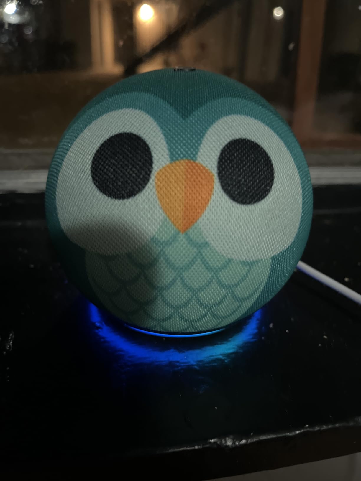 Amazon Echo Dot Kids (newest model), Smart speaker to enjoy age-appropriate audiobooks, interactive games and Alexa+ experiences to create and learn, Owl design customer photo 1