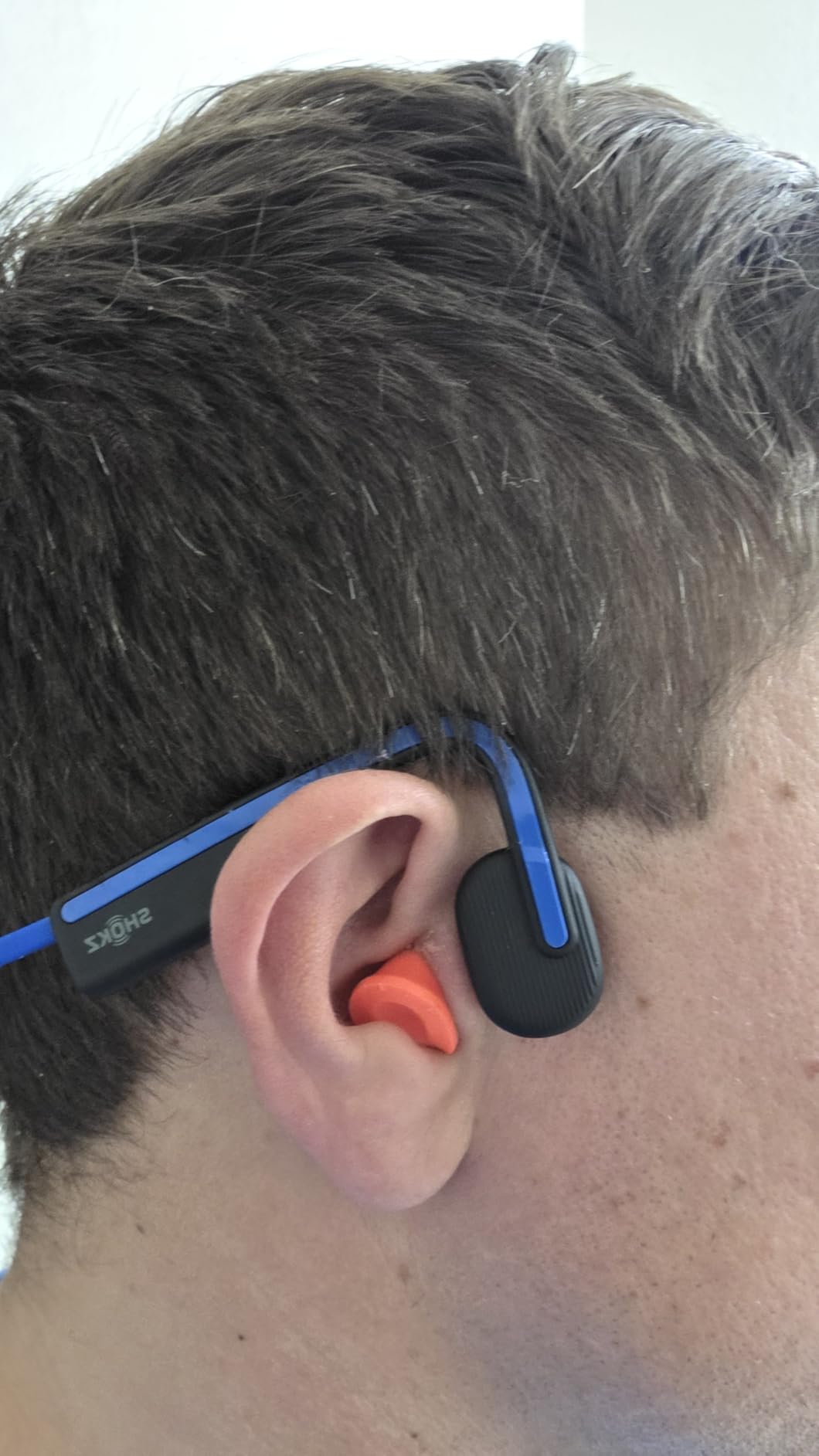 SHOKZ OpenMove - Open-Ear Bluetooth Sport Headphones, Bone Conduction Wireless Earphones, Sweatproof for Running and Workouts customer photo 2