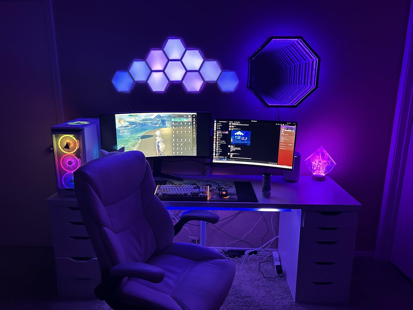Govee Glide Hexa Light Panels, RGBIC Hexagon LED Wall Lights, Wi-Fi Smart Home Creative Wall Lights with Music Sync, Works with Alexa Google Assistant for Indoor Gaming Decor, 10 Pack customer photo 2