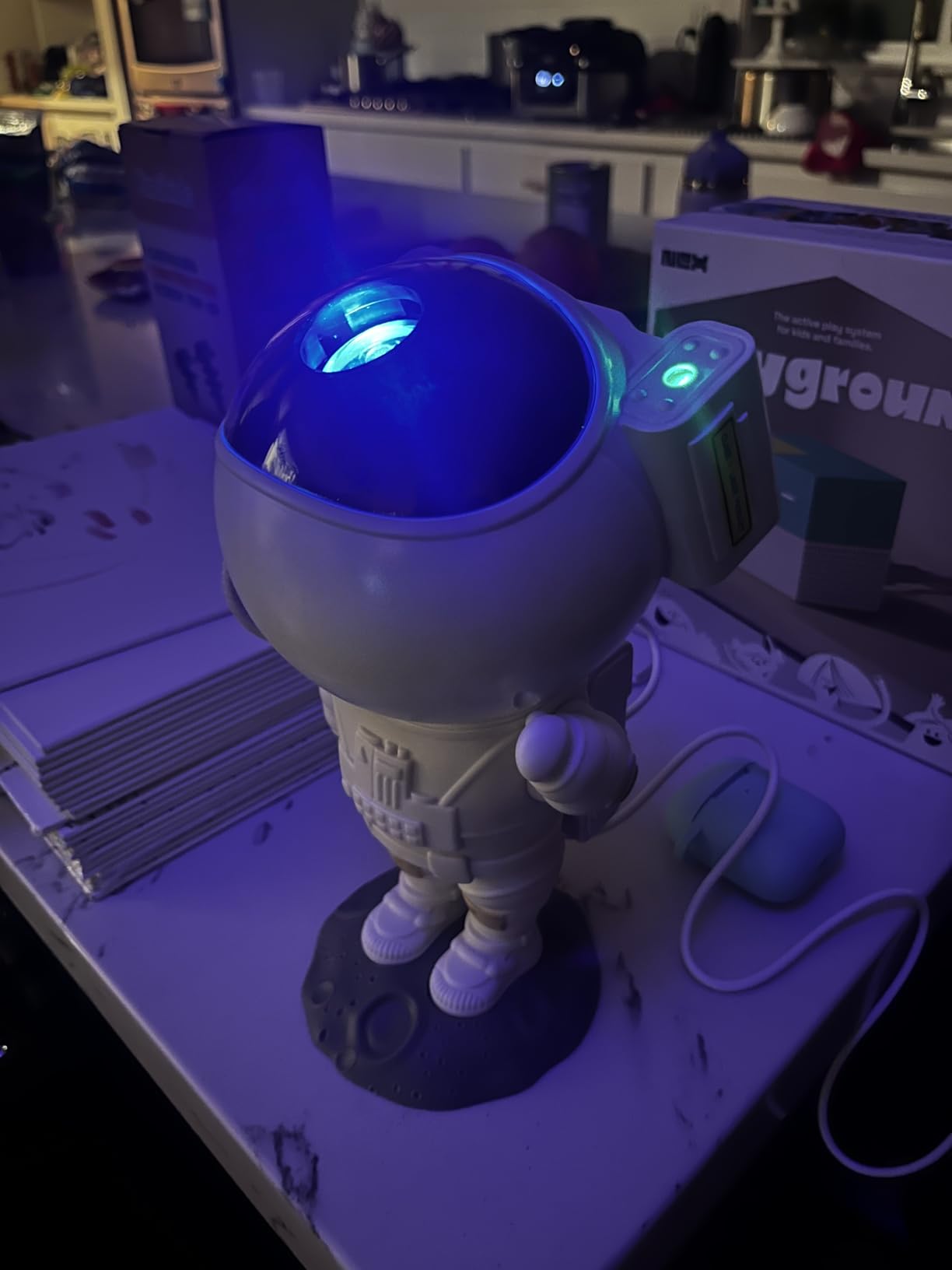 Star Projector Galaxy Night Light - Astronaut Space Projector, Starry Nebula Ceiling LED Lamp with Timer and Remote, Kids Room Decor Aesthetic, for Christmas & Birthdays customer photo 1