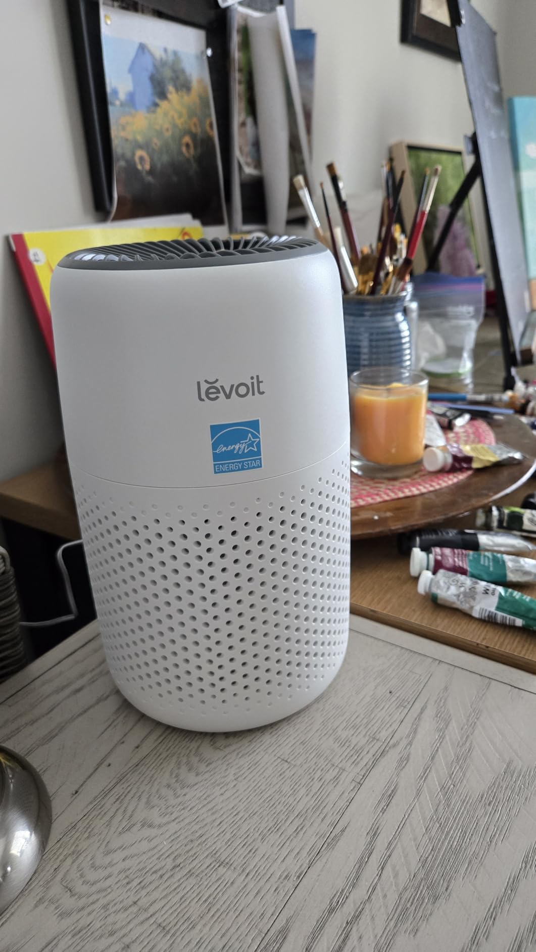 LEVOIT Air Purifiers for Bedroom Home Dorm, AHAM VERIFIDE, 3-in-1 Filter Cleaner With Aroma Pad, Core Mini-P, White customer photo 2