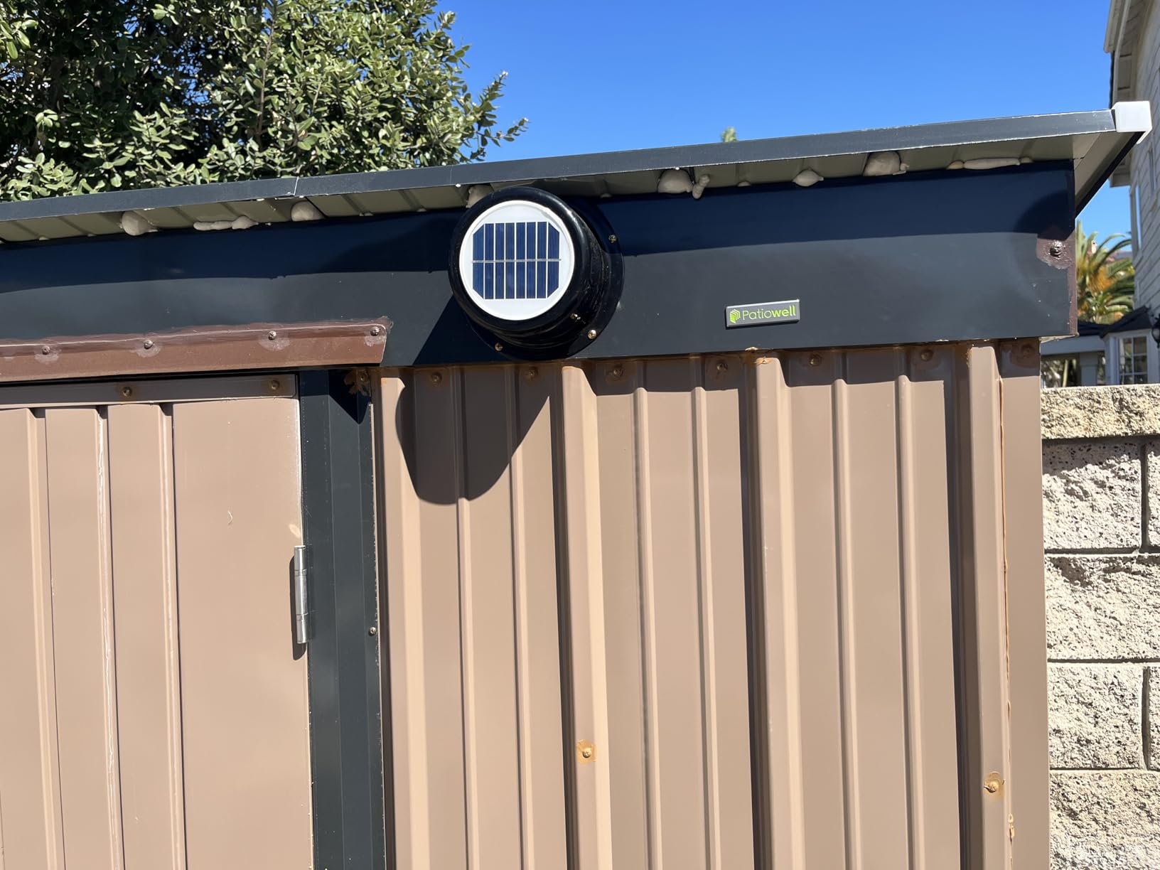 RecPro RV Solar Ventilation Fan | Solar Powered Ceiling Vent with Fan | For RV, Marine, Camper, Shed, Trailer (Black) customer photo 1