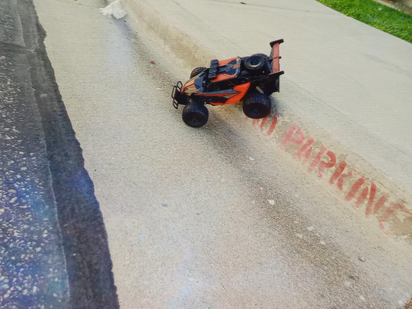 BLUEJAY Remote Control Car, 2.4GHz High Speed 33KM/H RC Cars Toys, 1:12 Monster RC Truck Off Road with LED Headlight and Rechargeable Battery Gifts for Adults Boys 8-12 customer photo 2