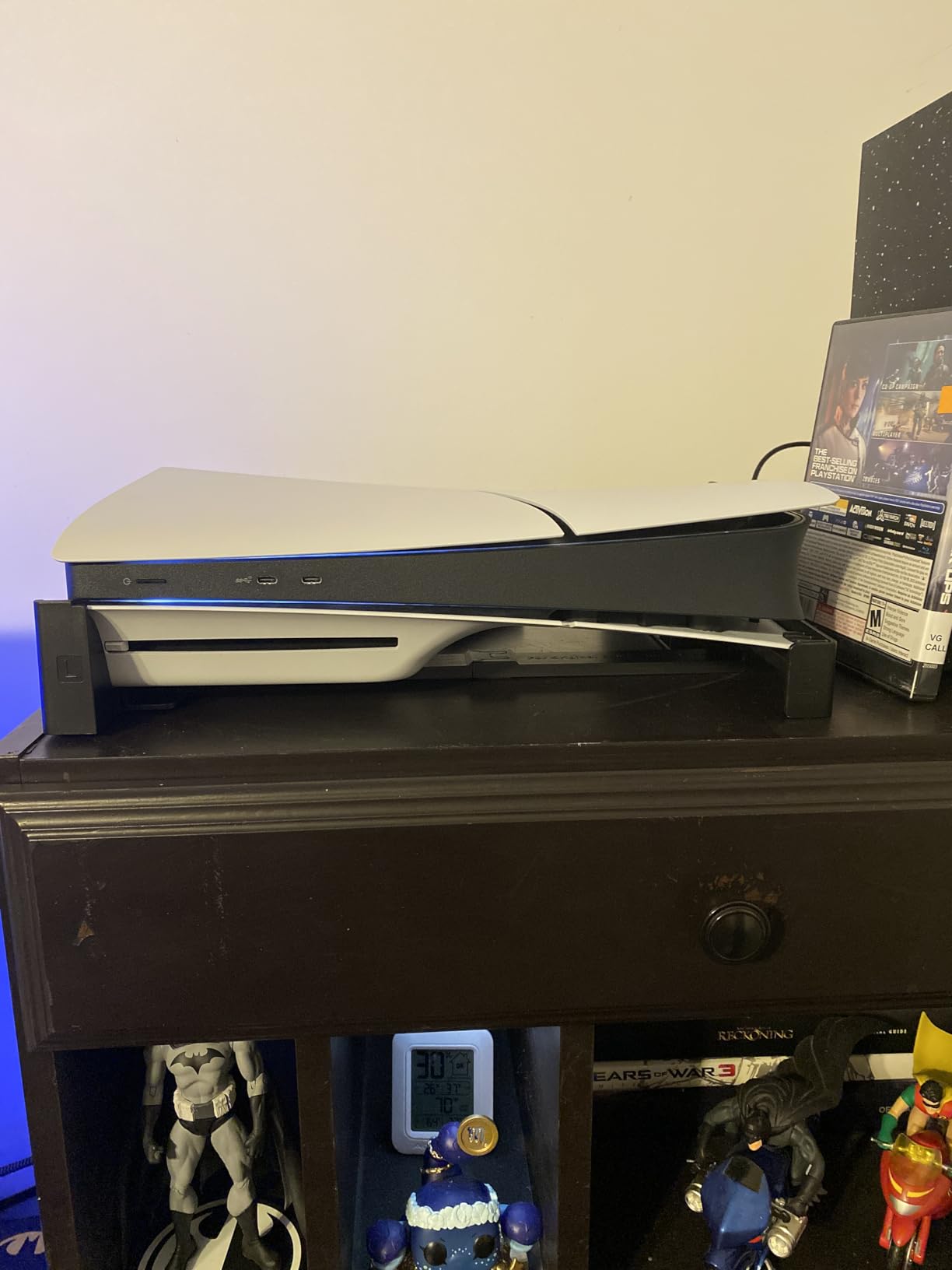 OIVO PS5/Slim/Pro Horizontal Stand for Disc & Digital Console, Stable PS5 Accessories Base Stand with Upgraded Support Rods on Bottom & Scalable Design for Sony PSP Accessory Kits customer photo 1
