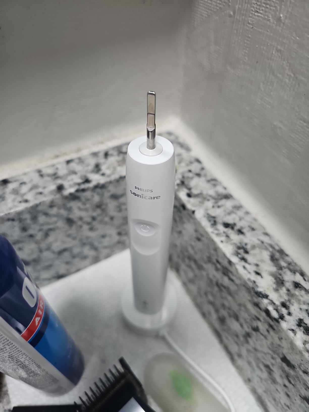 Philips Sonicare 4100 Series Electric Toothbrush - Sonic Toothbrush with Advanced Sonic Technology, Pressure Sensor, Two Intensity Settings, Smartimer & Quadpacer, Black, Model HX3681/24 customer photo 1