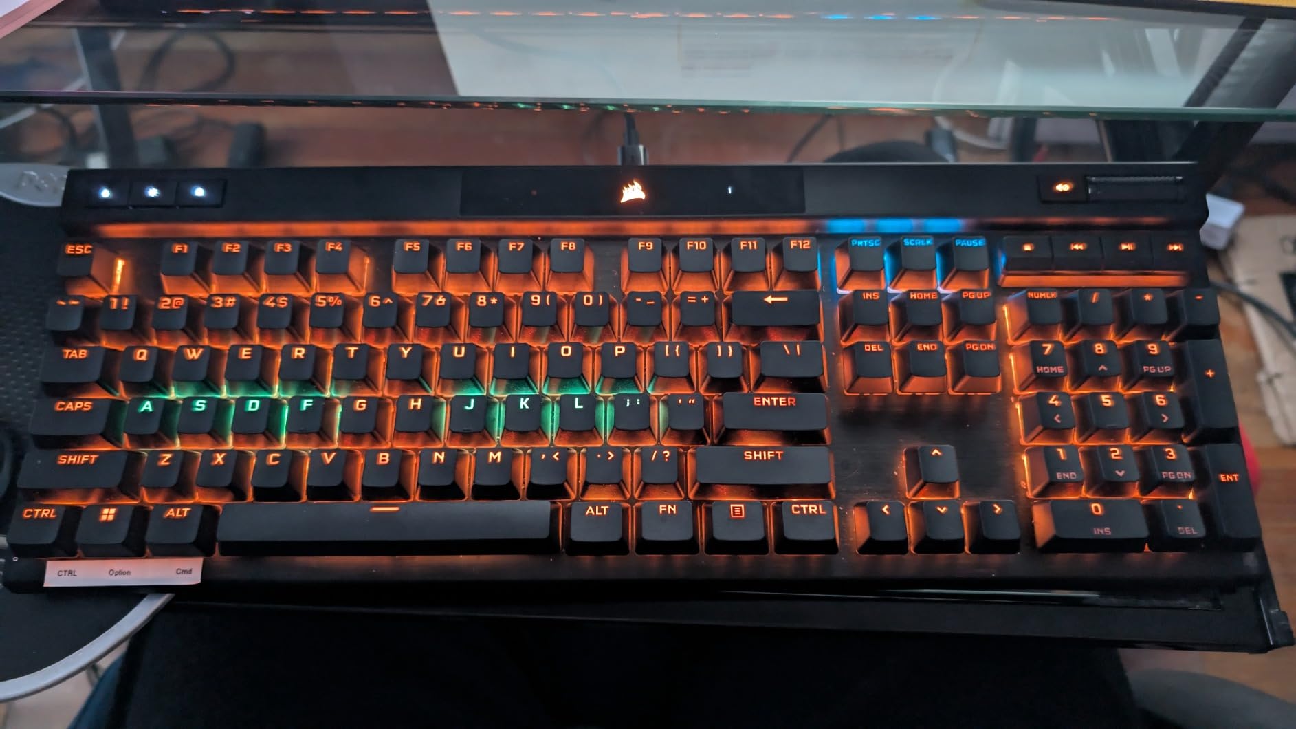 Corsair K70 RGB PRO Mechanical Wired Gaming Keyboard - Cherry MX Brown Tactile Switches - 8,000hz Hyper-Polling - PBT Double-Shot Keycaps - iCUE Compatible - PC, Mac, Xbox - QWERTY NA - Black customer photo 1