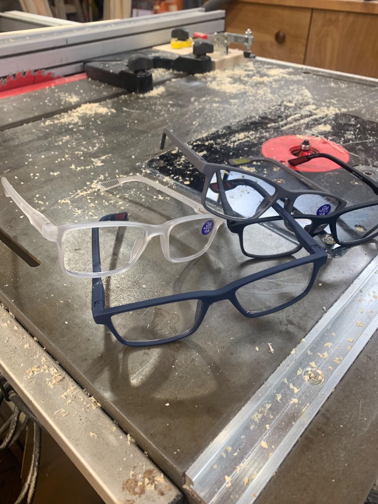 4 Pack Reading Glasses Blue Light Blocking for Men Women,Rectangular Frame Computer Readers with Spring Hinge,Reading Glasses for Men Women,Anti Eyestrain/UV Ray Eyeglasses customer photo 1