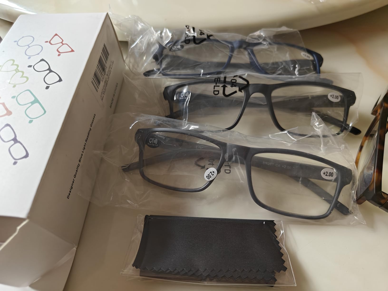 4 Pack Reading Glasses Blue Light Blocking for Men Women,Rectangular Frame Computer Readers with Spring Hinge,Reading Glasses for Men Women,Anti Eyestrain/UV Ray Eyeglasses customer photo 2
