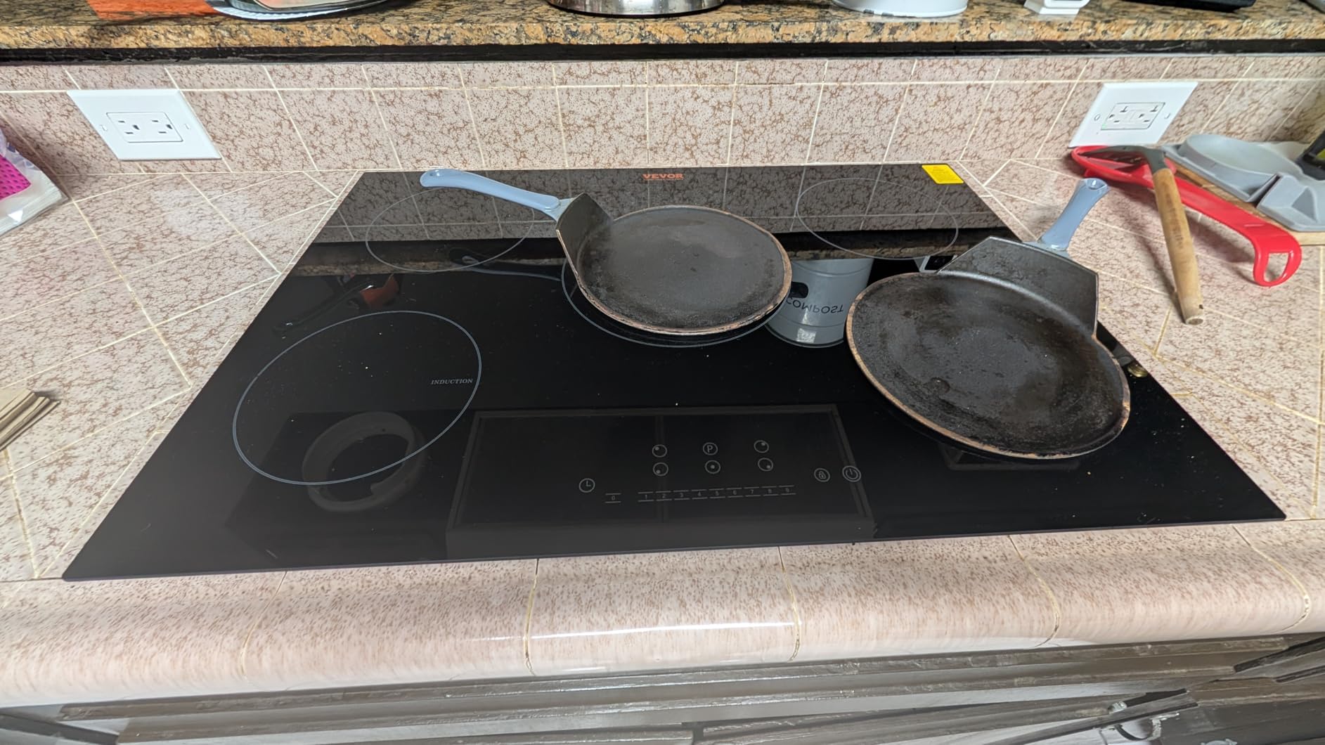 Built-in Induction Electric Stove Top 30 Inch, 5 Burners Electric Cooktop, 9 Power Levels & Sensor Touch Control, Easy to Clean Ceramic Glass Surface, Child Safety Lock, 240V customer photo 1