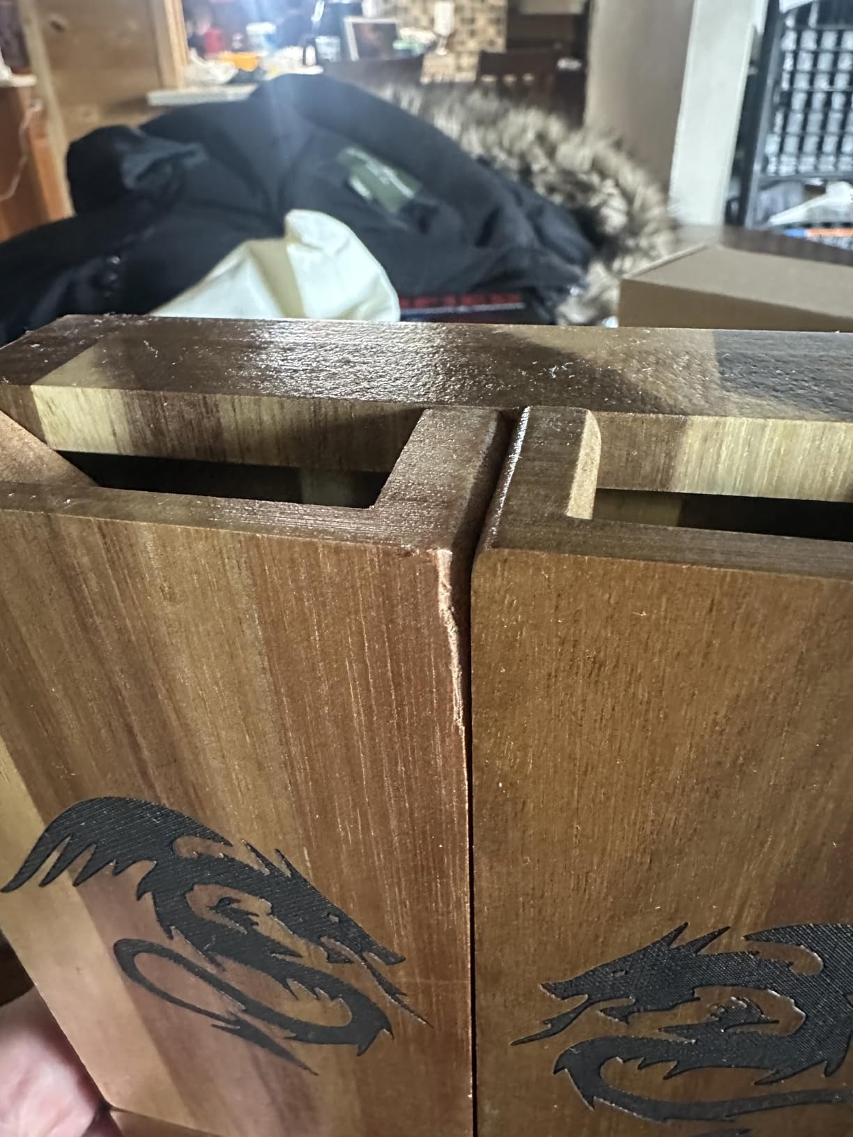 Wooden Magnetic Dice Tower with Tray - Dungeons and Dragons Accessory customer photo 2