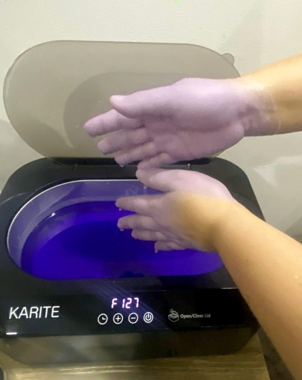 KARITE Paraffin Wax Machine for Hands and Feet with Auto Open Lid, Paraffin Bath, 20Min Fast Wax Meltdown, Precision Temperature Control, 4500ml Paraffin Warmer with 8Pack Refills customer photo 2
