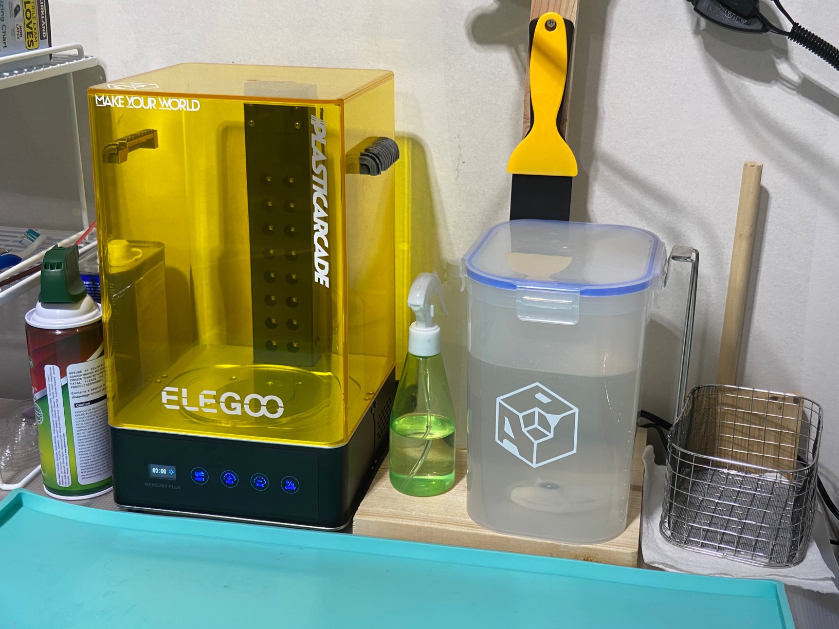 ELEGOO Mercury XS Bundle, Wash and Cure Machine for Large Resin 3D Printed Models, Compatible with Saturn and Mars LCD 3D Printers, with a Handheld UV Lamp customer photo 1