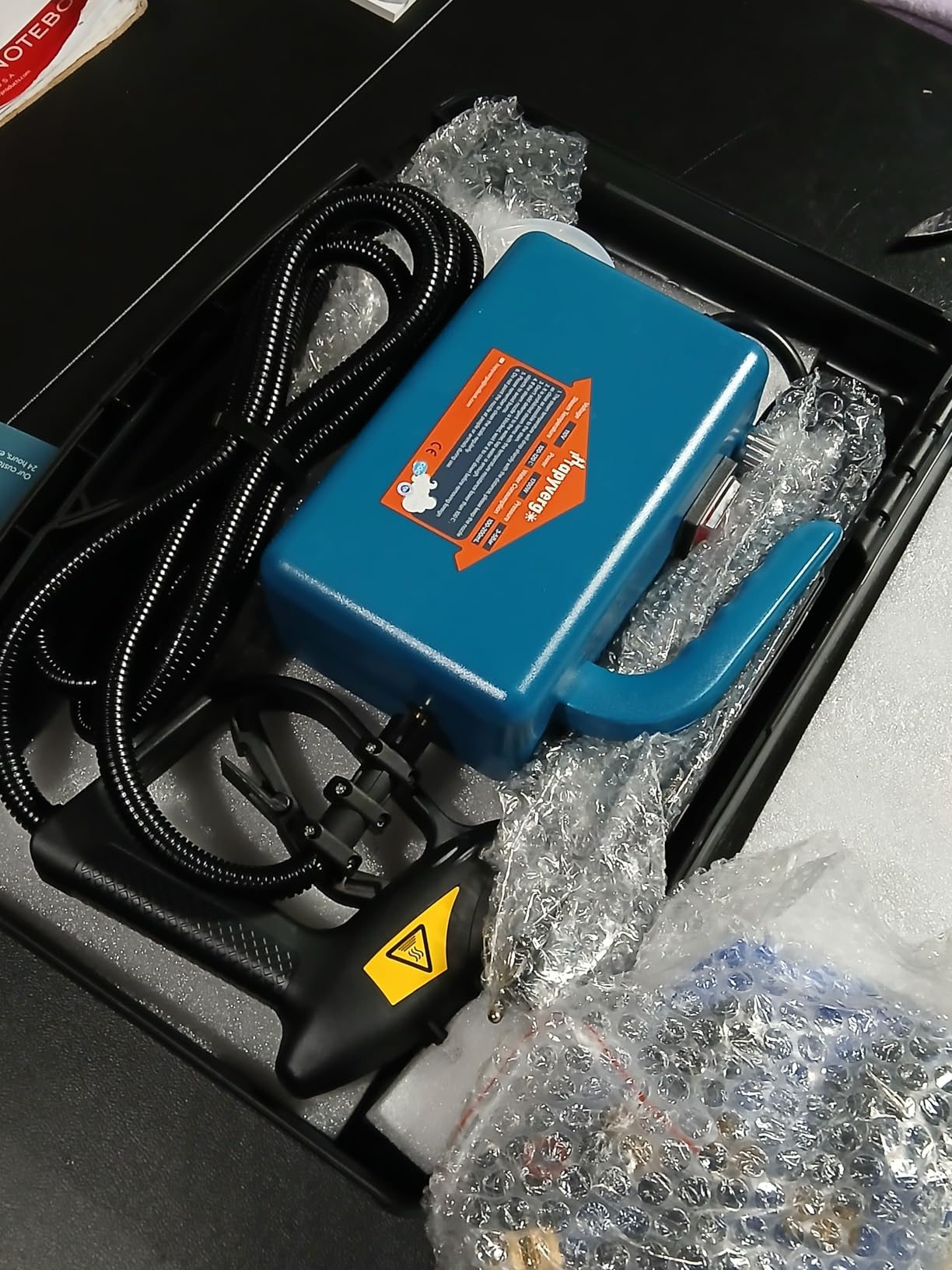 High Pressure Steam Cleaner - 1700W Handheld Steamer for Cleaning Grout Tile, Hand Held Portable Steam Pressure Washer for Car Auto 110V customer photo 1