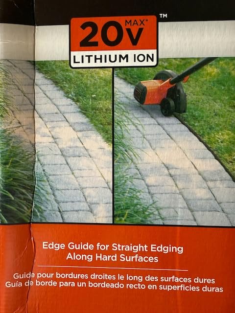 BLACK+DECKER 20V MAX Cordless Edger Lawn Kit, 1.5 Ah Battery & Charger Included, 4 Position Adjustable Height, Lightweight, 7.5