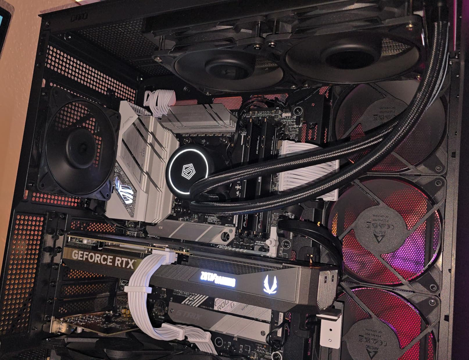 ID-COOLING FROSTFLOW X 280 CPU Water Cooler White LED AIO Cooler 280mm CPU Liquid Cooler 2x140mm PWM Fans, Intel 1700/1200/115X/2066, AMD AM4/AM5 customer photo 1