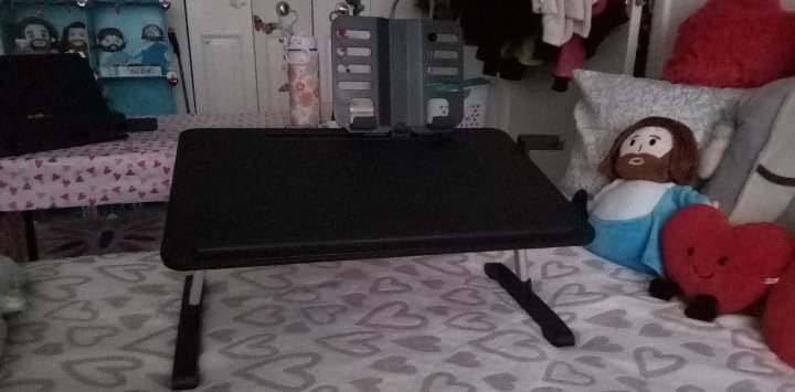 Limitless TotalDesk Portable Workstation and Lap Desk with Adjustable Height & Tilt (White) customer photo 1