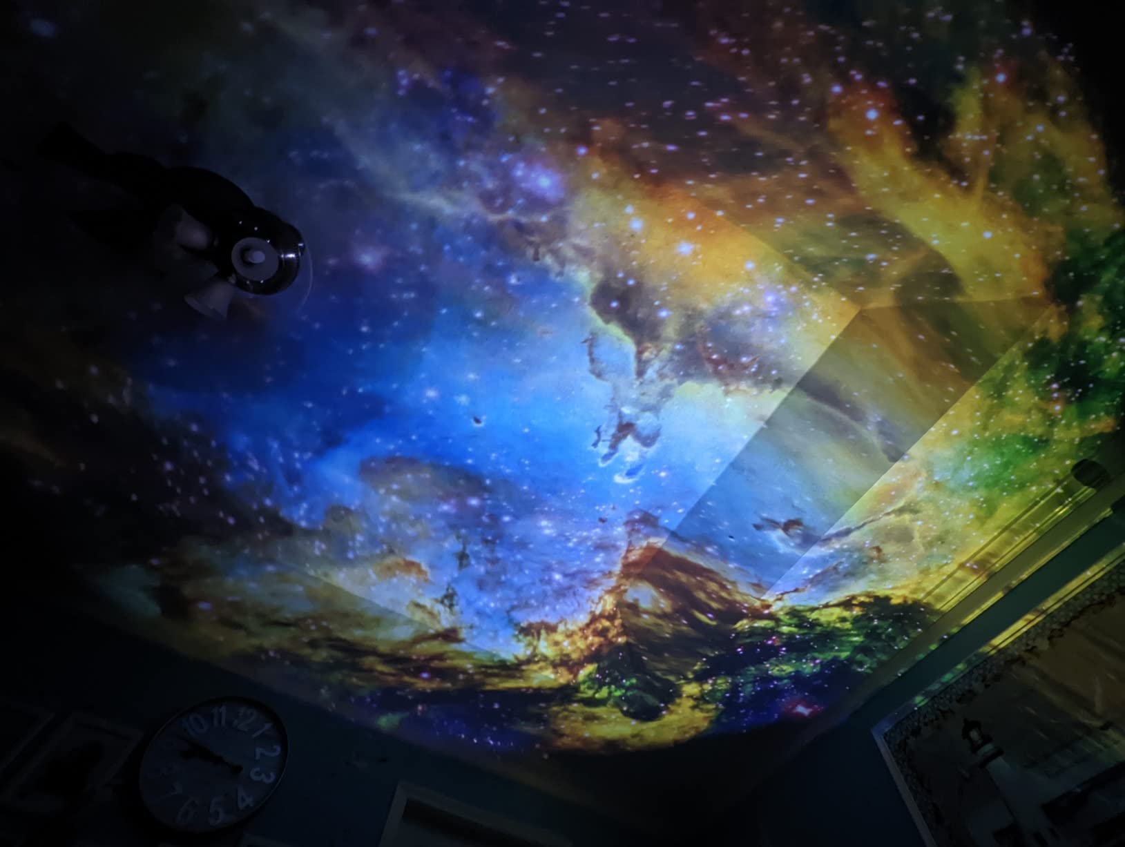 LaView Home Planetarium Star Projector, Ultra Clear Galaxy Projector with 130 ft² Projection Area, Auto-Off Timer, Remote Control, Night Light for Room Decor, 6K Discs, for Kids/Adult Gifts customer photo 2