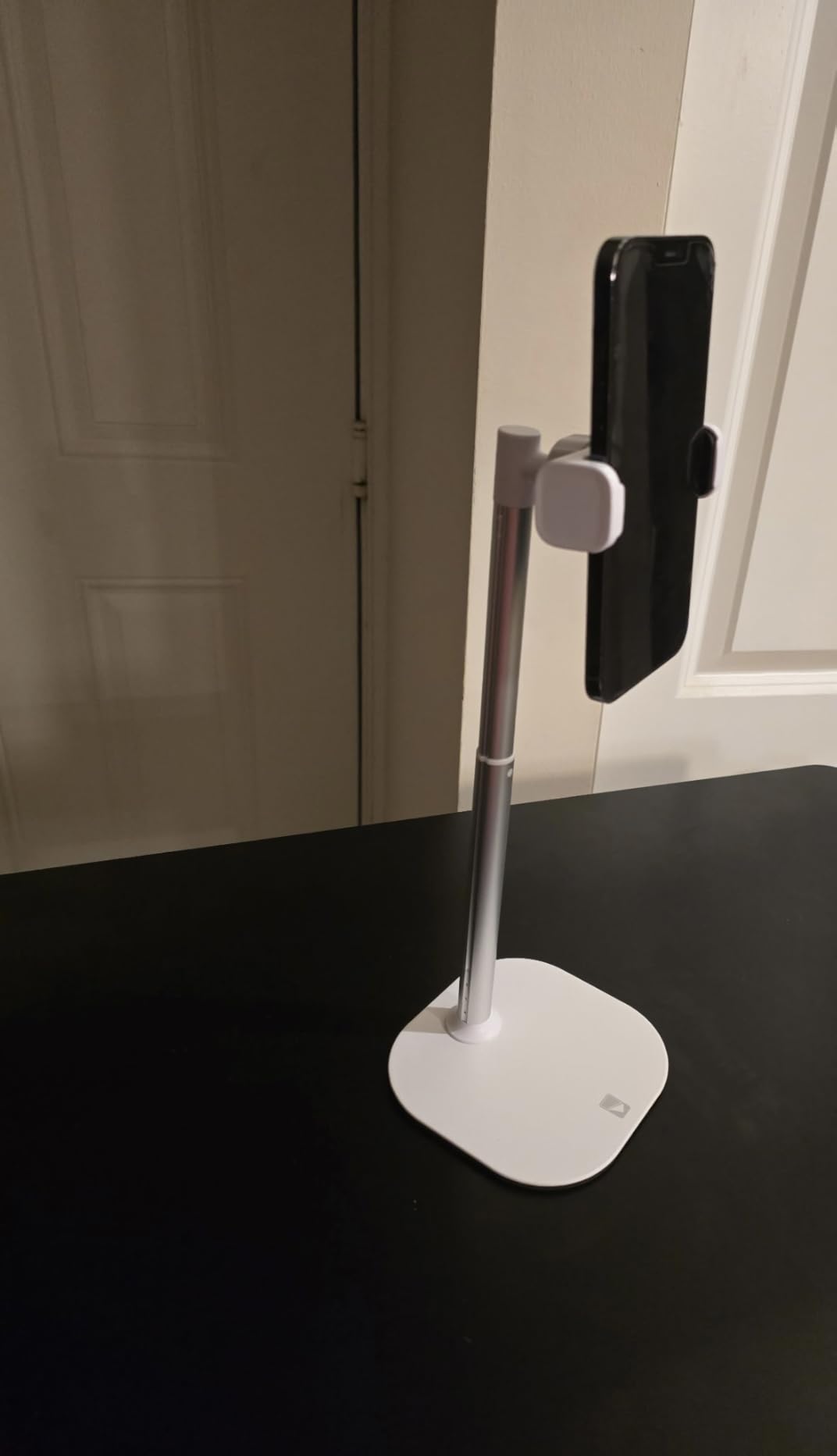 COOPER ChatStand, Adjustable Cell Phone Stand for Desk, Phone Stand for Recording, iPhone Holder for Filming, Small iPhone Tripod, Soporte para Celular, Fits Samsung, Android, (Night Black) customer photo 1
