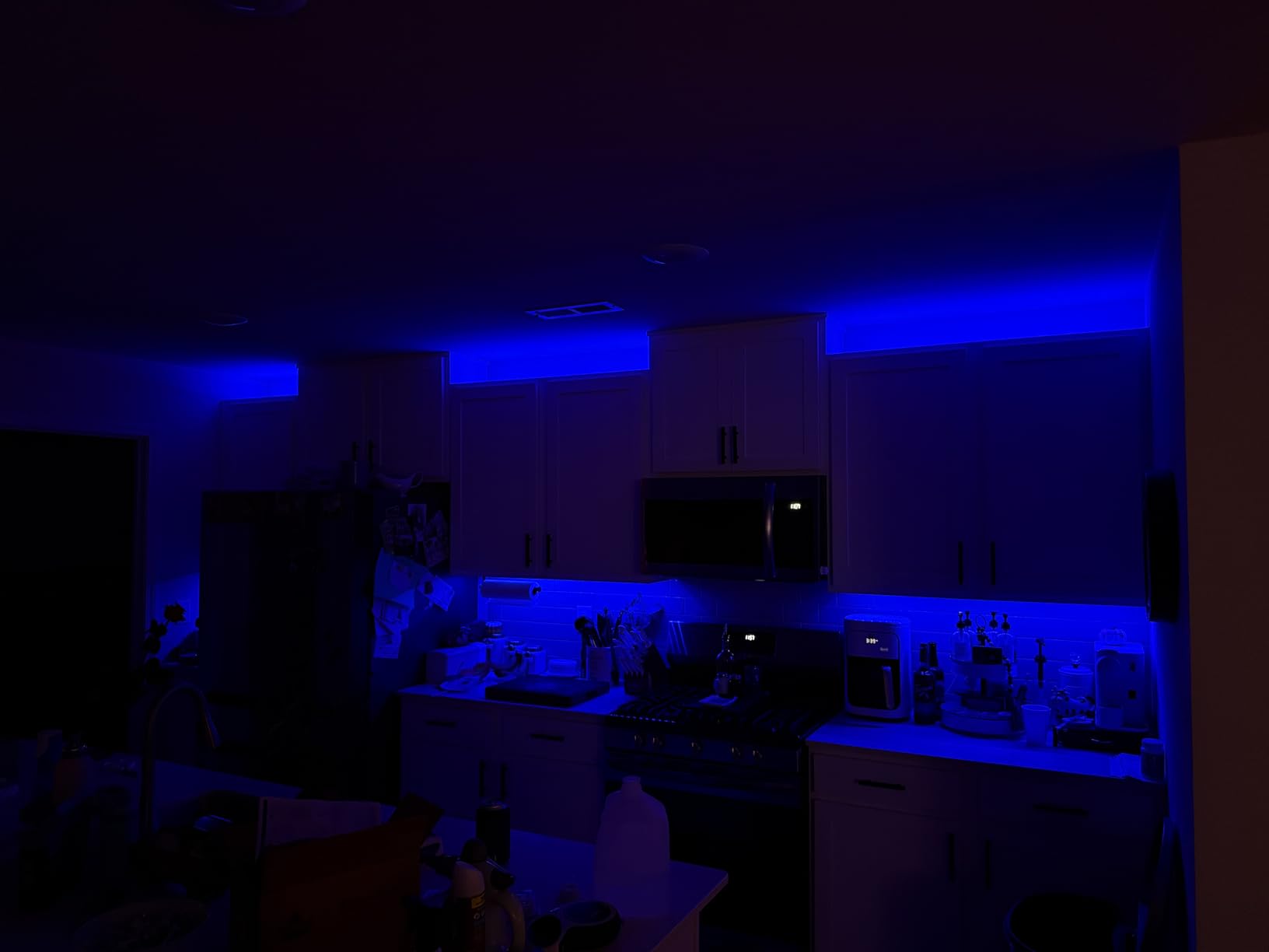 maylit 10 PCS Smart RGB Under Cabinet Lights Kit, Compatible with Alexa and Google Assistant, App and Remote Control, Music Sync Color Changing, Timer, Dimmable customer photo 1