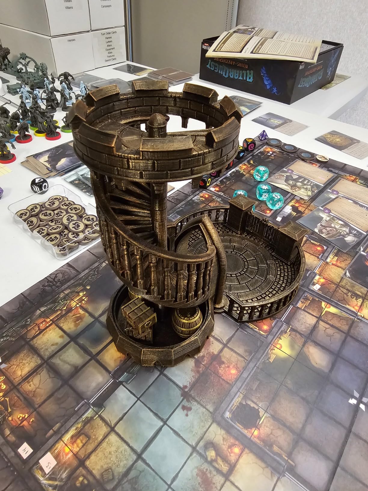 AUSPDICE DND Dice Tower - 36 Step Retro Color Tower for High Randomness customer photo 1