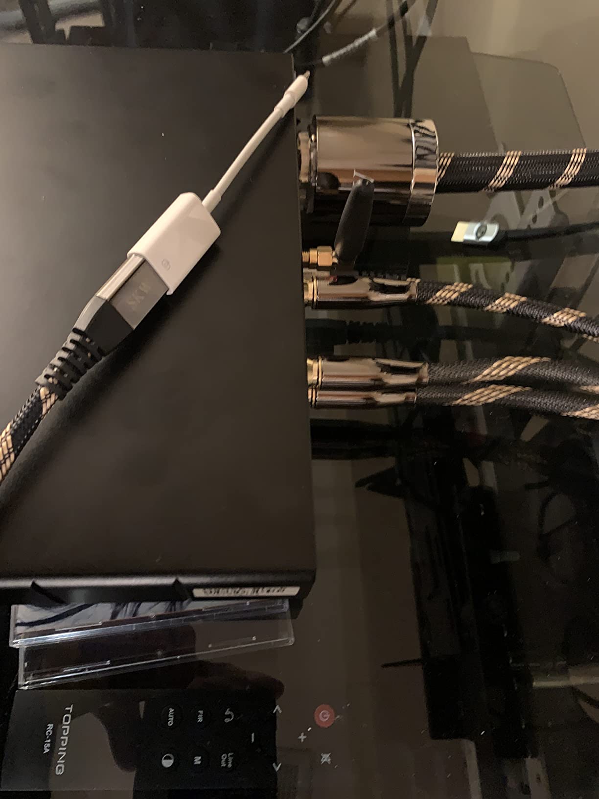 SKW Audiophiles Lock RCA Cable 2RCA Male to 2RCA Male HiFi System Interconnect Cable with Diameter 8mm 3.2ft/1M customer photo 1