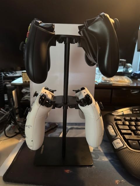 Monzlteck Desktop Controller Holder for PS4/PS5/Xbox ONE/Switch Pro/Headset, Controller Organizer,Gaming Accessories customer photo 2