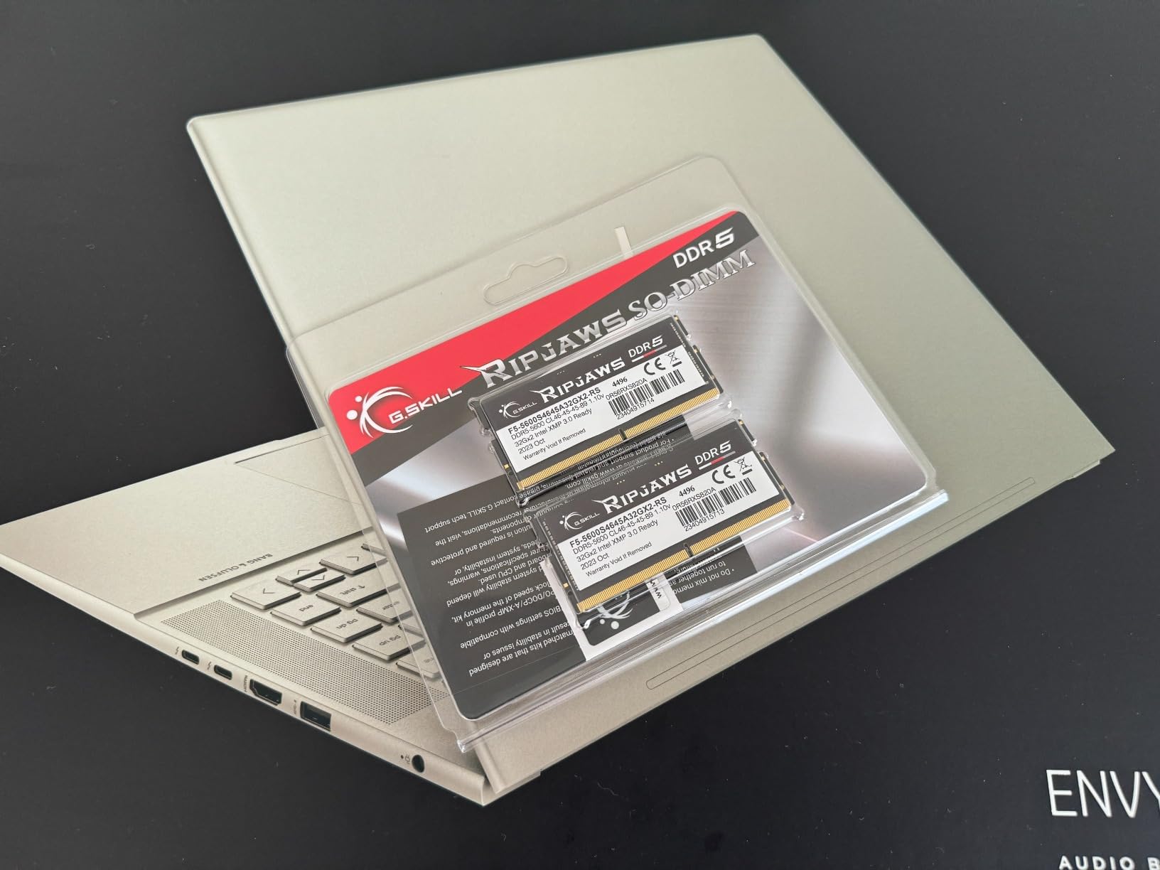 G.SKILL Ripjaws DDR5 SO-DIMM Series DDR5 RAM 32GB (2x16GB) 4800MT/s CL34-34-34-76 1.10V Unbuffered Non-ECC Notebook/Laptop Memory SO-DIMM (F5-4800S3434A16GA2-RS) customer photo 1