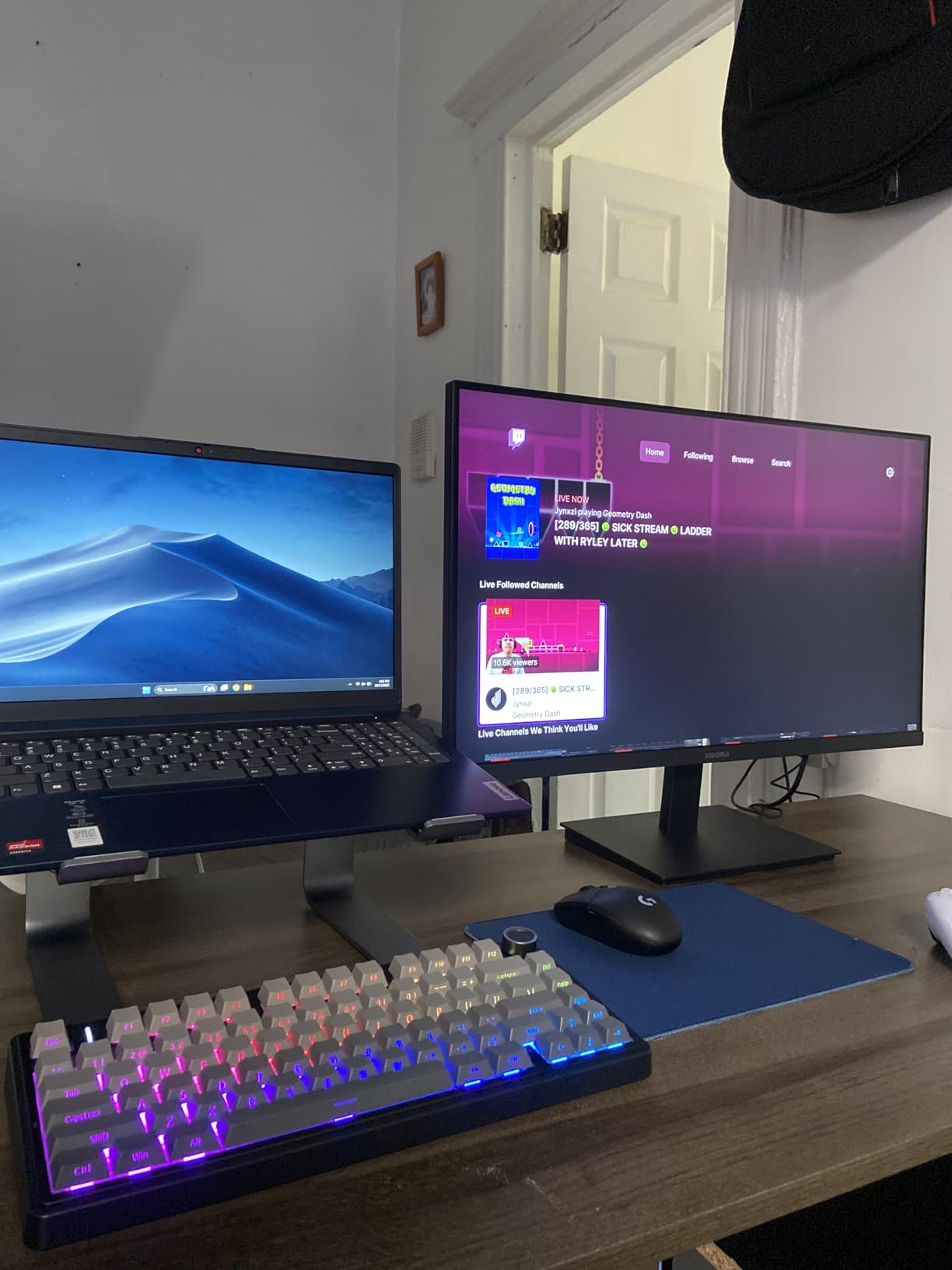 KOORUI 27 Inch Gaming Office Monitor 144Hz VA Display 4000:1 Contrast Ratio, FreeSync FHD 1080P, Eye Care TUV Rheinland Certified, Slim Bezels, HDMI VGA Ports, Ergonomic Tilt, VESA Mount, Black customer photo 2
