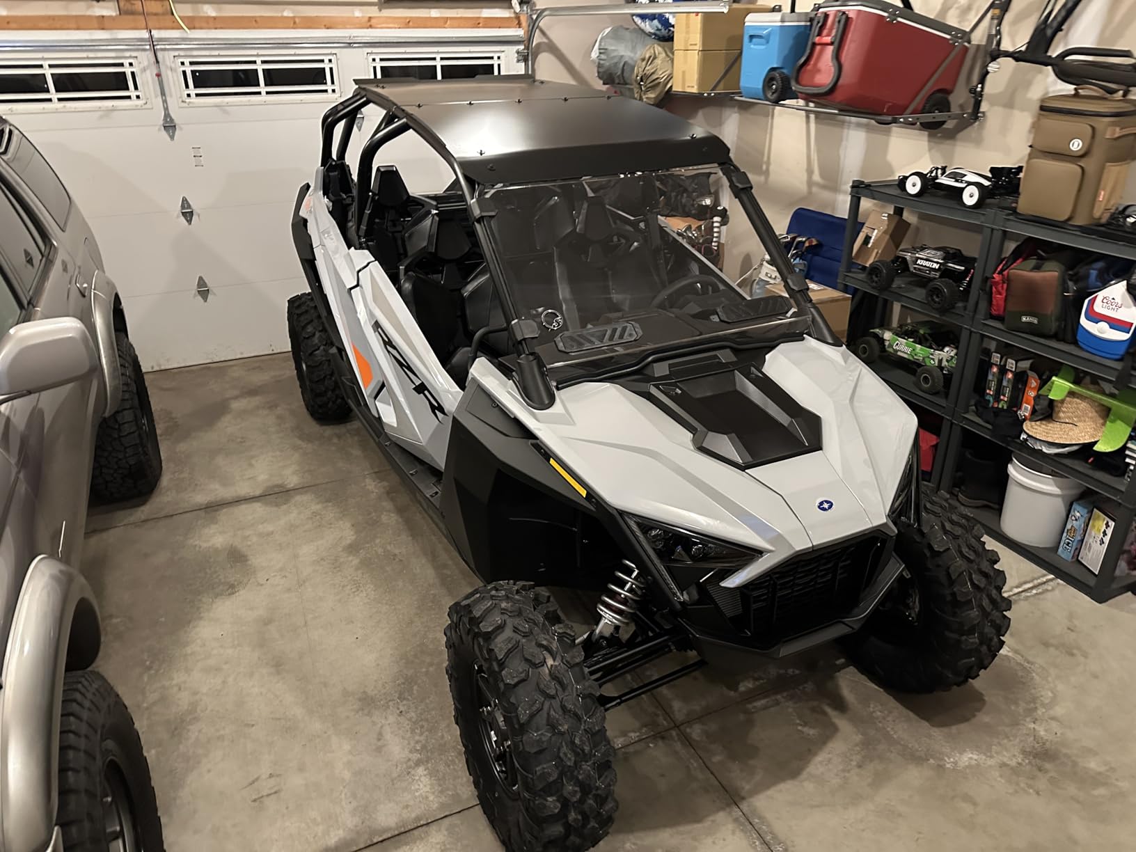 A & UTV PRO Polaris RZR PRO XP / RZR Turbo R 2020-2025 Aluminum Roof, Heavy Duty 2 Seater Hard Top Sun Visor Cover Accessories, Replaces OEM:2883743-458, Black customer photo 1