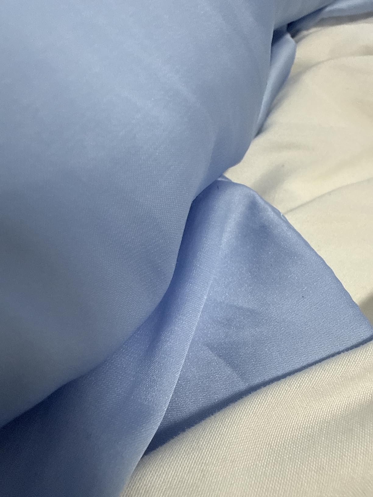 Silk Pillowcase for Hair and Skin, Mulberry Silk Pillow Cases Standard Size, Anti Acne Cooling Sleep Both Sides Natural Silk Satin Pillow Covers with Hidden Zipper, Gifts for Women Men, Ash Blue customer photo 1