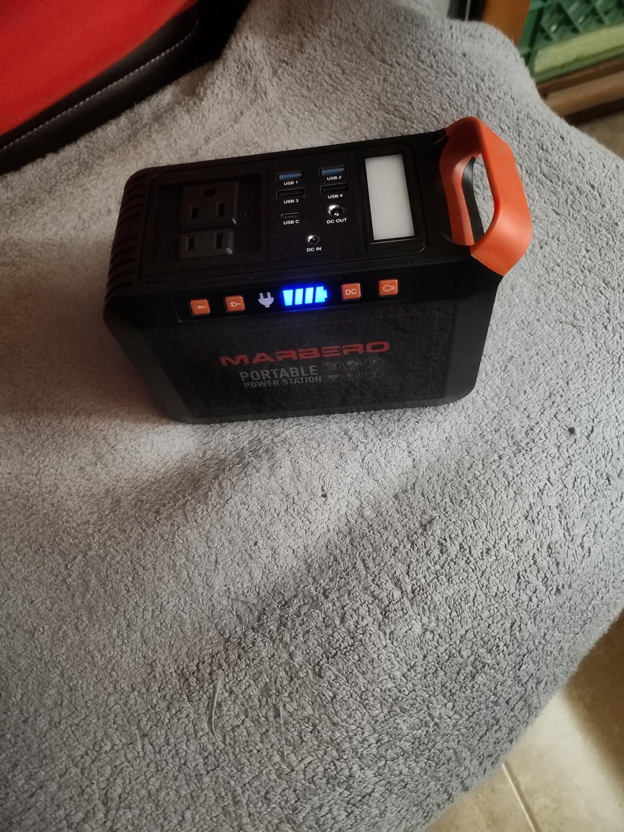 MARBERO 200W Portable Power Station 148Wh Camping Solar Generator Laptop Power Bank with AC Outlet 110V, DC, USB QC3.0, LED Flashlights for CPAP Home Outdoor Trip Emergency Backup customer photo 2