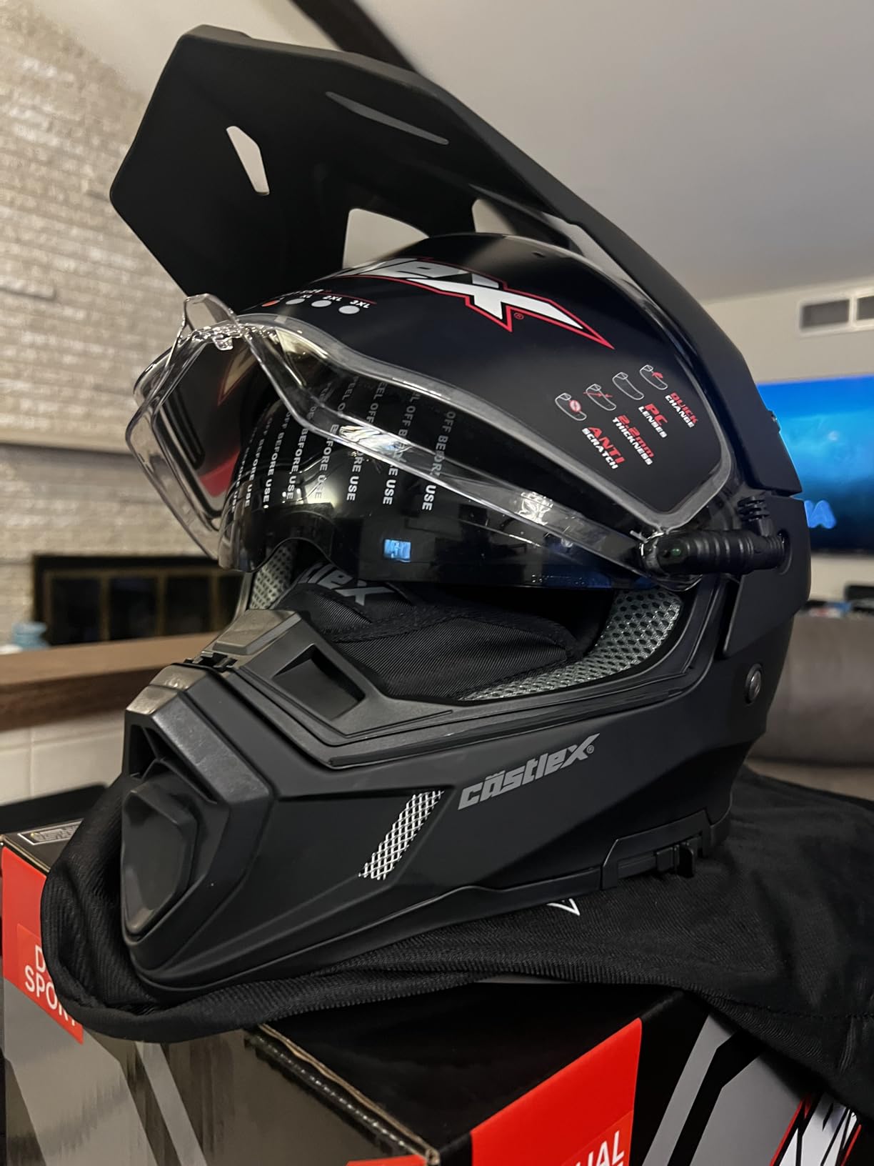 Castle X CX200 Dual Sport Electric Snow Helmet (Matte Black - 2X-Large) customer photo 1