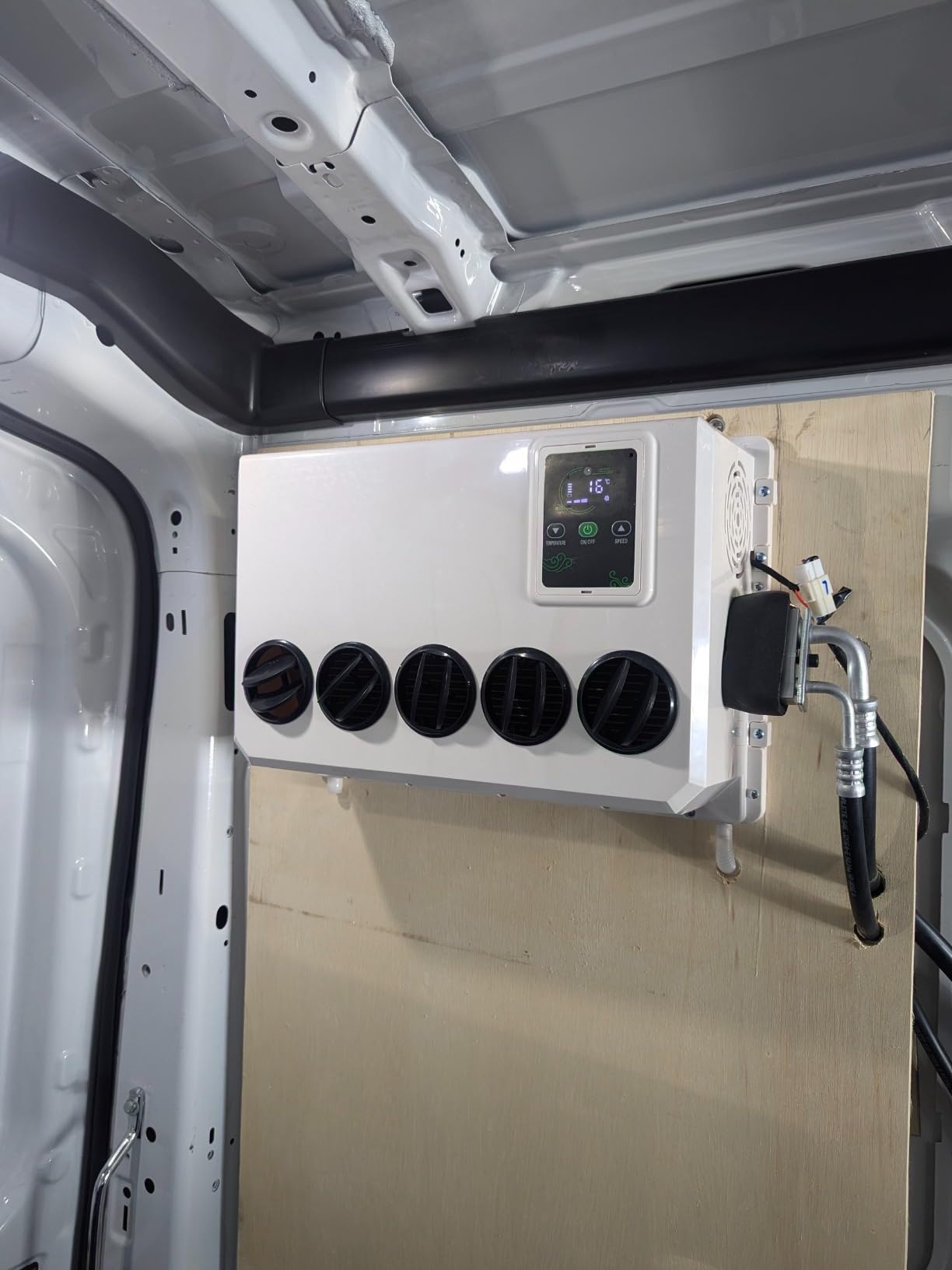 Treeligo DC 12V Universal Electric RV Truck Air Conditioner Camper A/C Unit 12000 BTU Only Cooling for Motorhome Bus tractor automotive air conditioner White customer photo 1